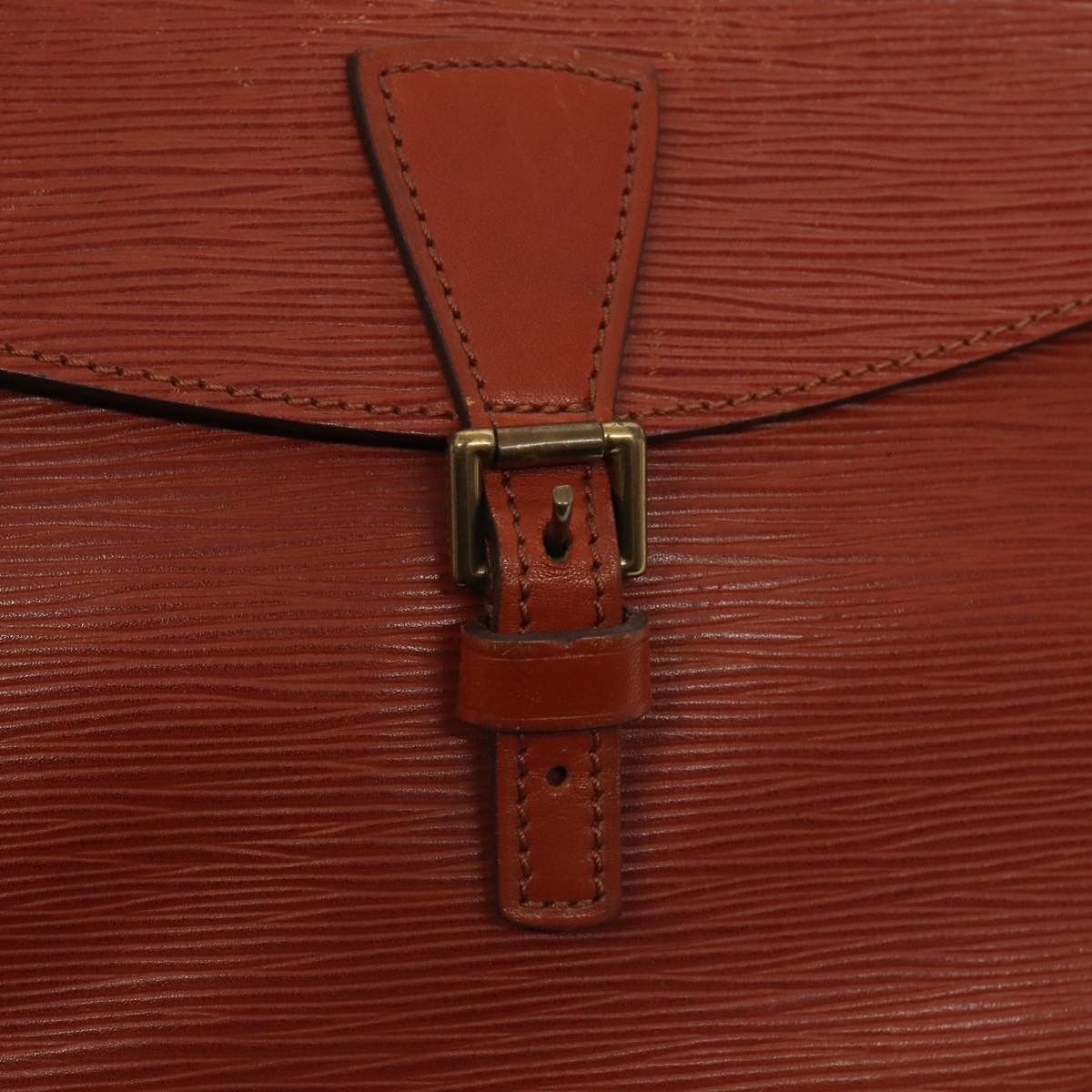 Louis Vuitton LOUIS VUITTON Epi Jeune Fillemm Shoulder Bag Brown M52153 Size ONE SIZE - 13 Thumbnail