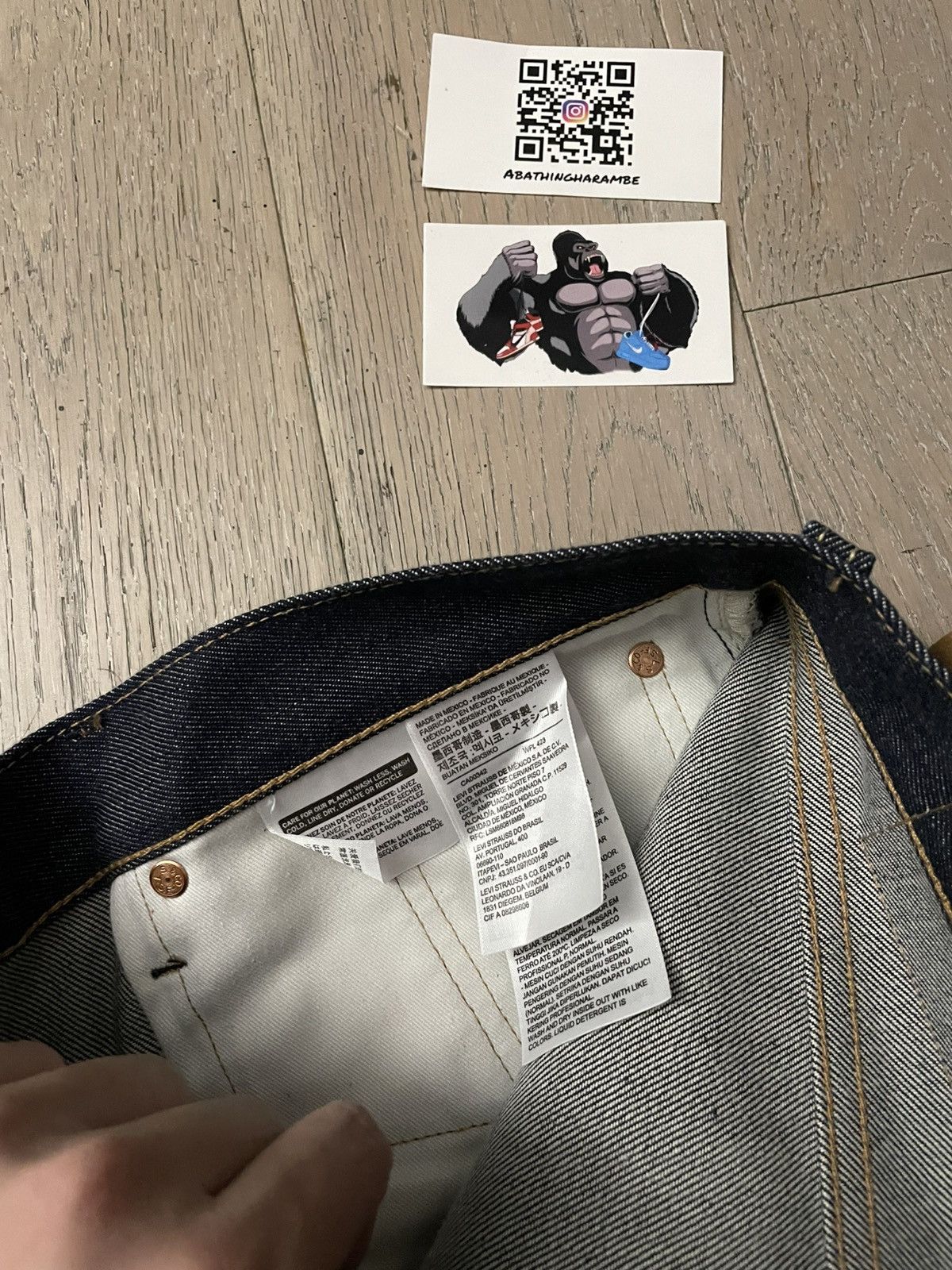 DENIM TEARS Denim Tears Stussy 501 Jean Raw Denim Size US 32 / EU 48 - 5 Thumbnail