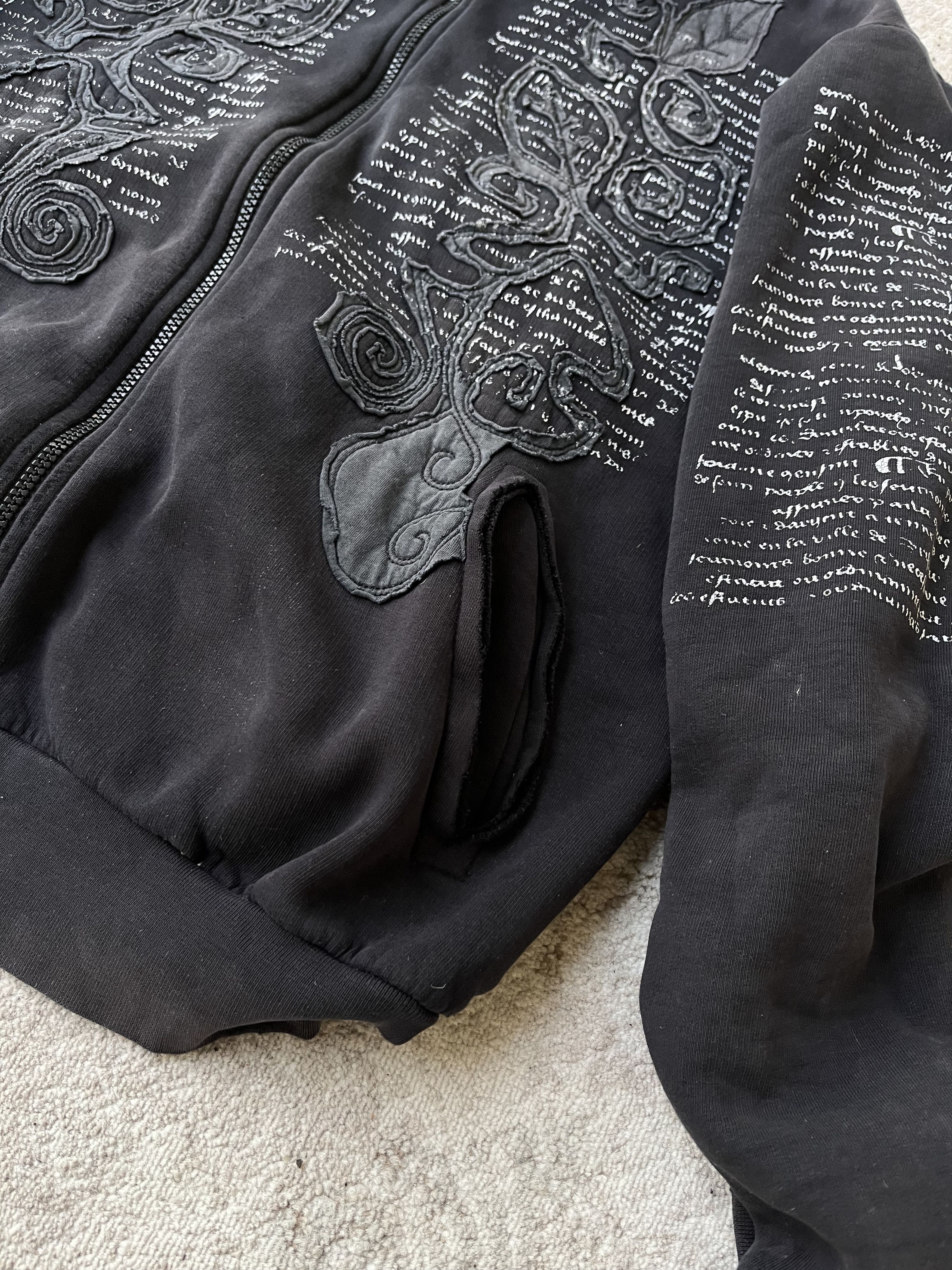 Hysteric Glamour VTG JUNYA WATANABE BALENCIAGA STYLE DISTRESSED BOXY HOODIE Size US L / EU 52-54 / 3 - 4 Thumbnail