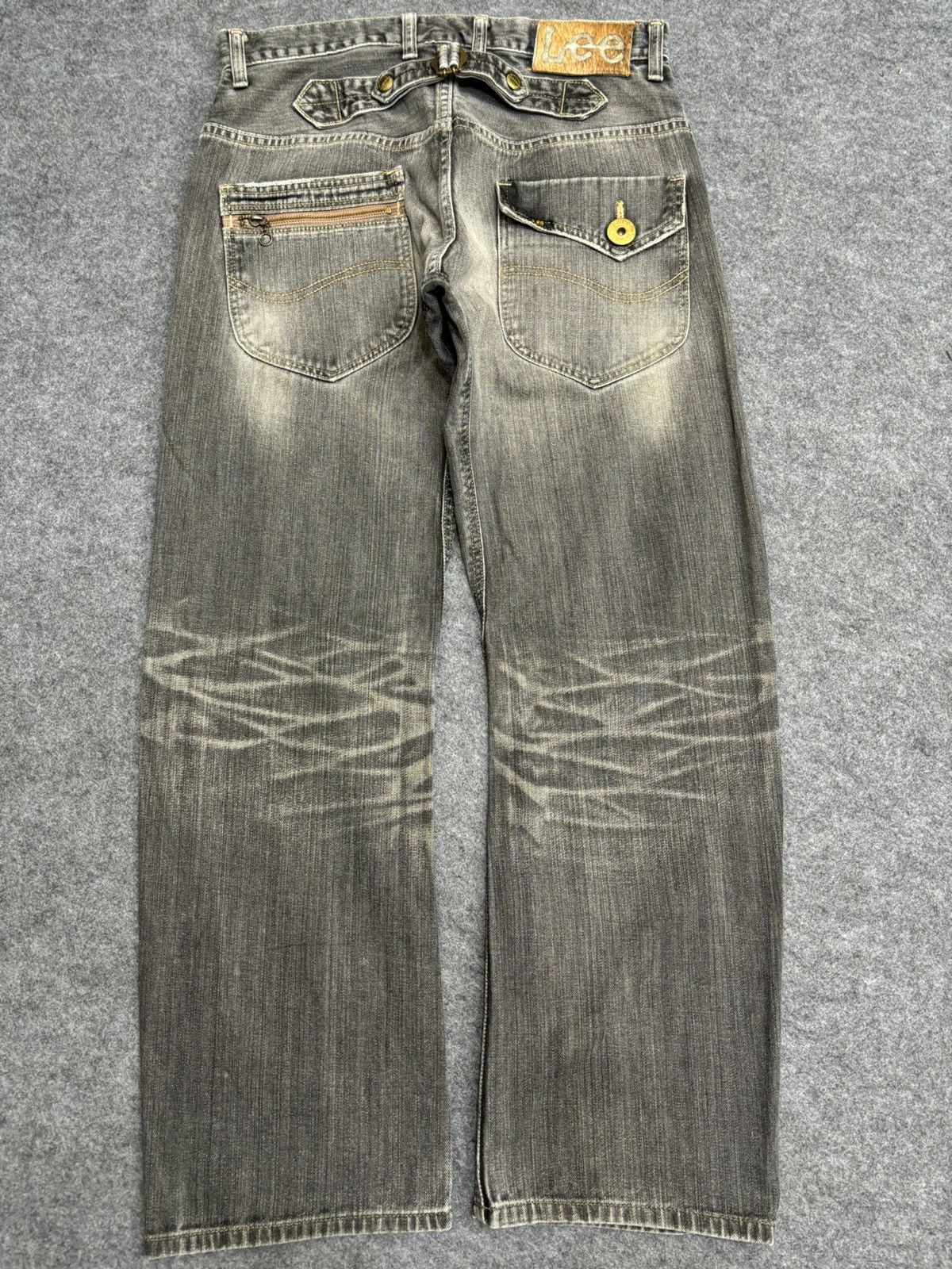Lee 💥Insane 90s Style💥Lee Cowboy Black Wash Fades Denim F560 Size US 31 - 20 Thumbnail
