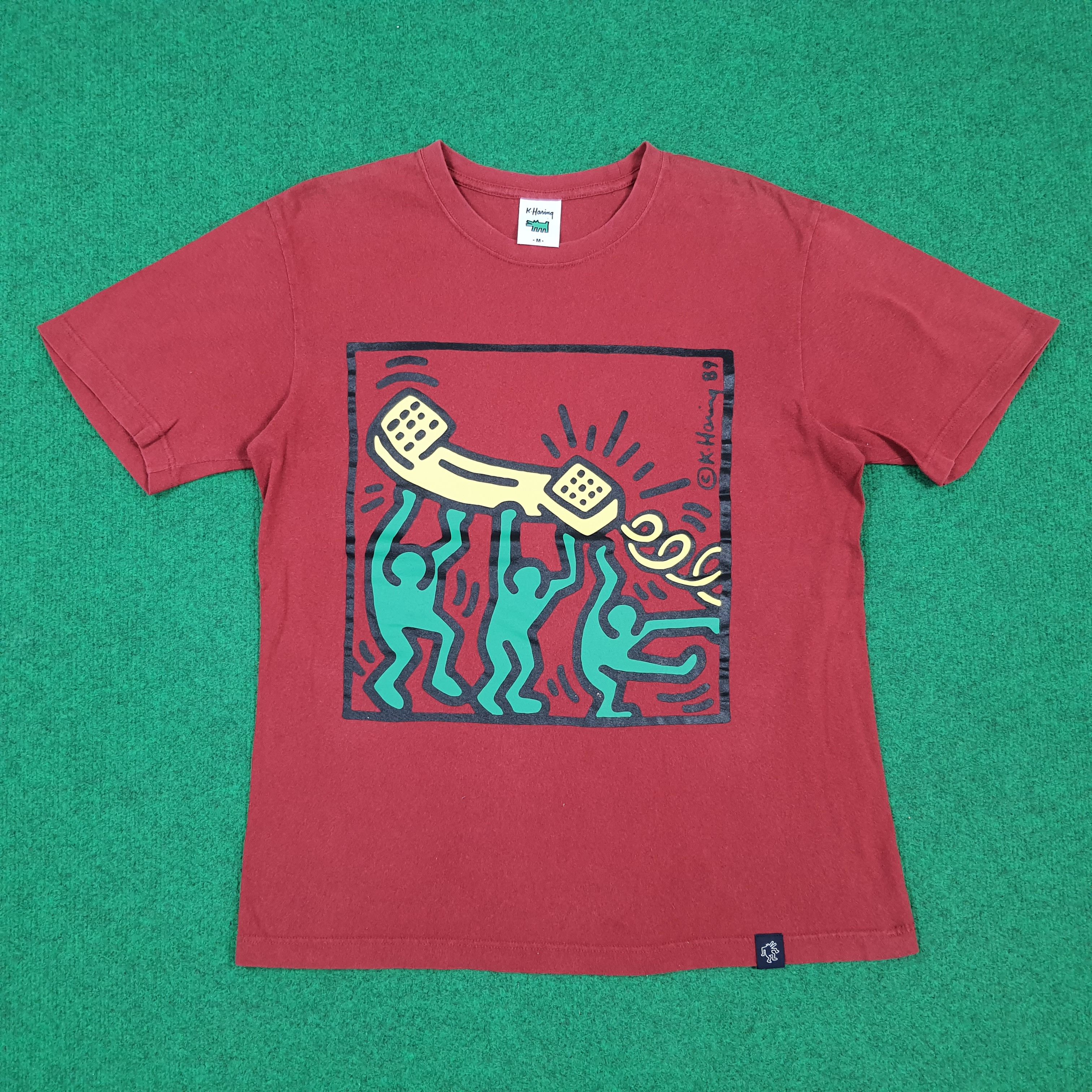 Keith Haring Vintage Keith Haring Doodles Graphic Tees C301N59 Size US M / EU 48-50 / 2 - 1 Thumbnail