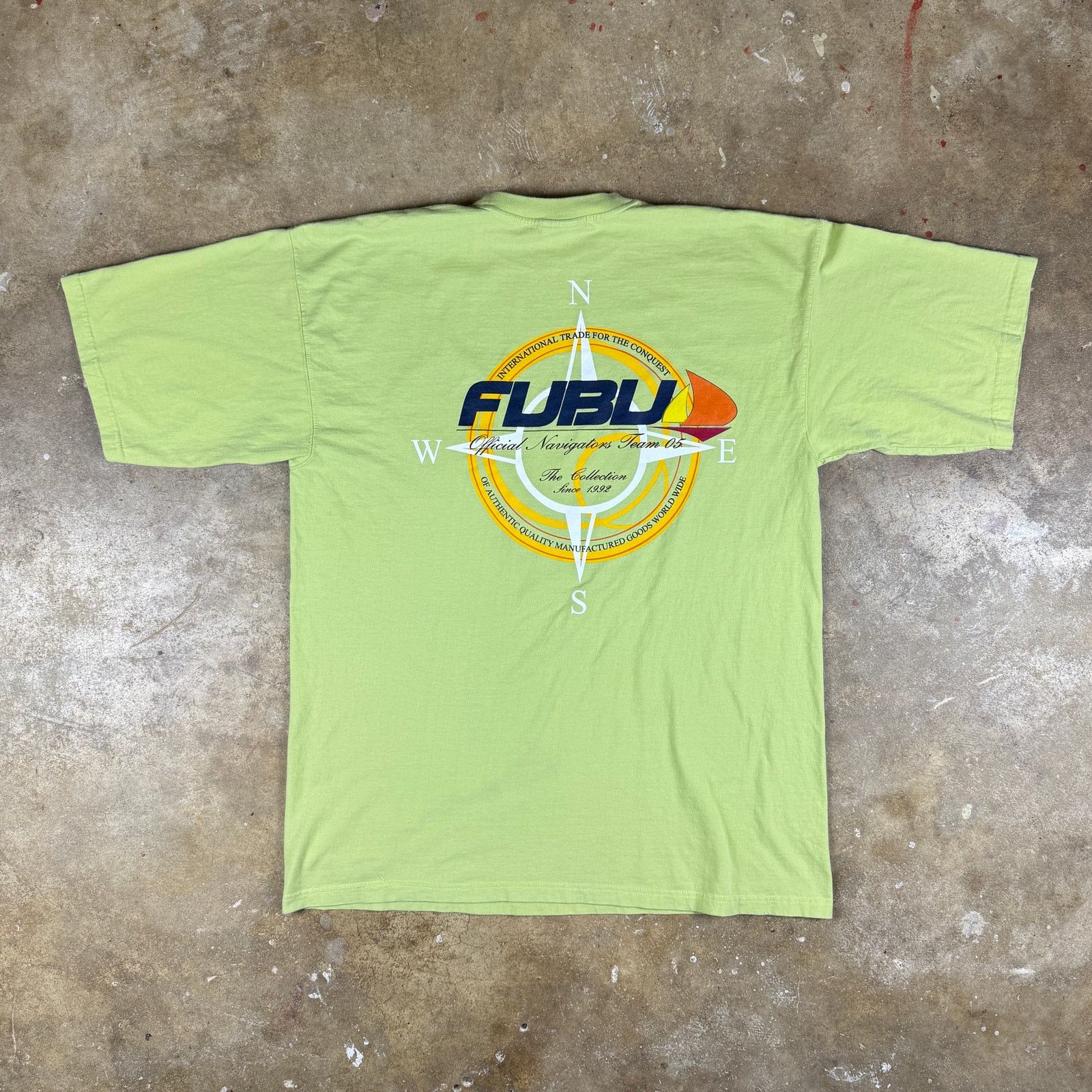 Fubu Vintage FUBU Sailing T-Shirt Men’s XL Green Y2K Streetwear Size US XL / EU 56 / 4 - 4 Thumbnail
