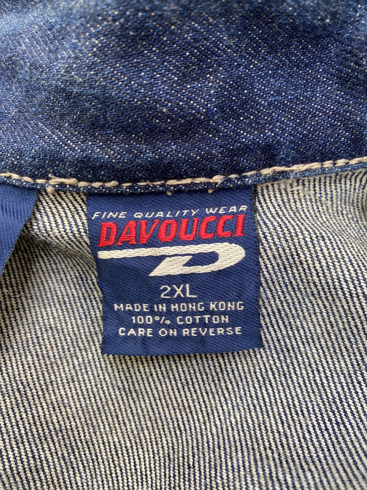 Vintage 90s Davoucci Vintage Hip hop Denim Jacket Size US XL / EU 56 / 4 - 18 Thumbnail