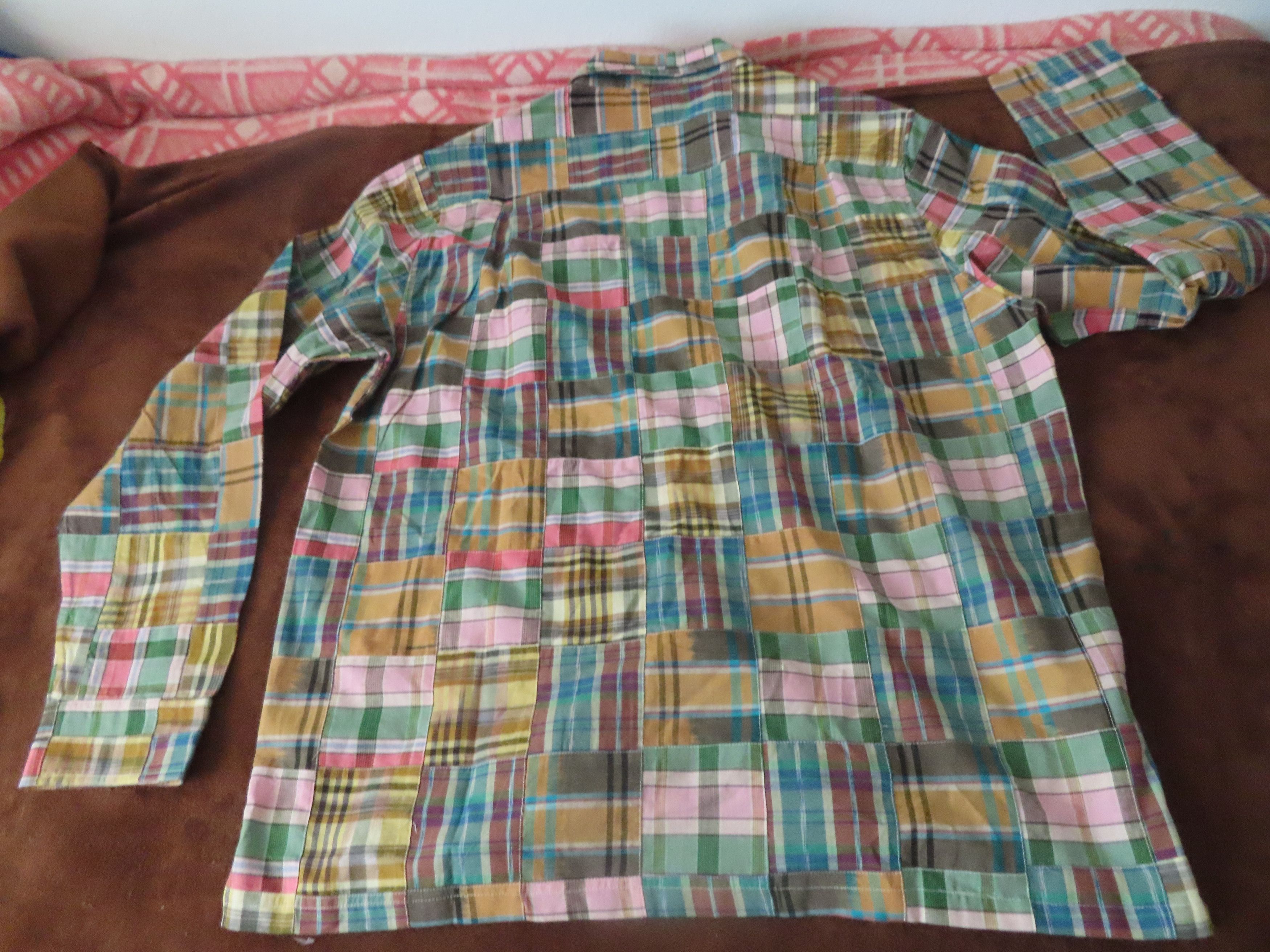 Designer × J. Peterman J Peterman Men's Shirt 2XL Plaid Madras Patchwork Outdoor Size US XXL / EU 58 / 5 - 3 Thumbnail