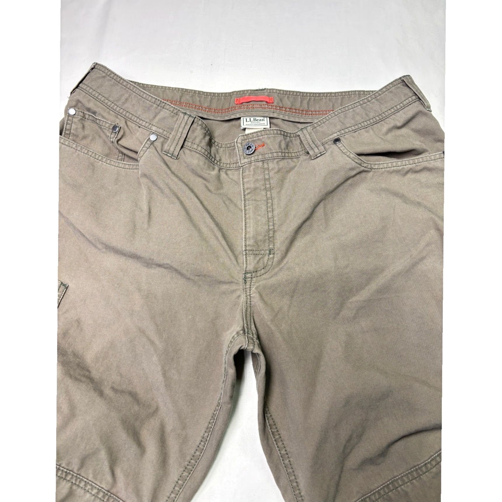 Vintage VINTAGE LLBean Cargo Pants Mens 40x34 Tan Khaki Utility Outdoor Work Adventure Size US 40 / EU 56 - 3 Thumbnail