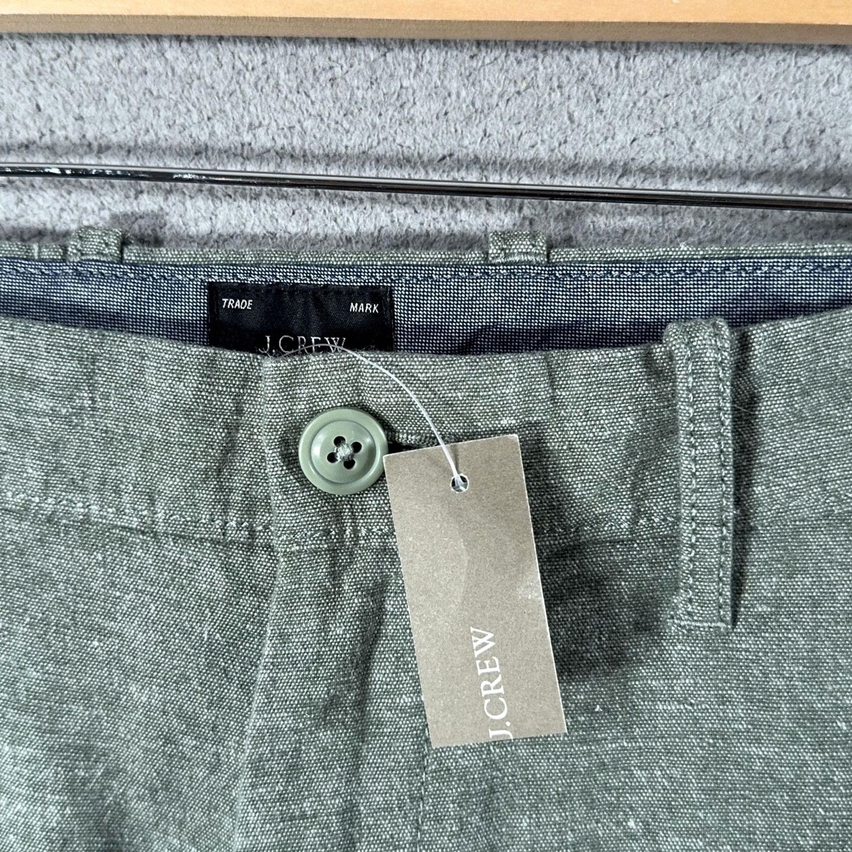J.Crew J.CREW Chino Pants Mens Green Slim Stretch Twill 34x32 Size US 34 / EU 50 - 7 Thumbnail