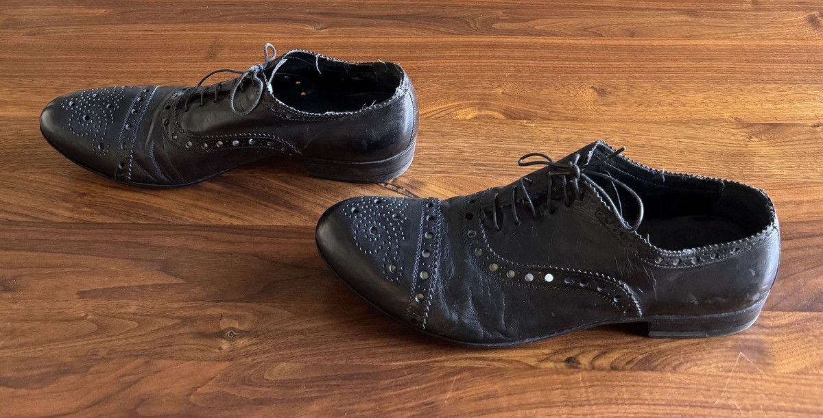 Gianni Barbato Gianni Barbato Black Leather Shoes Size US 10 / EU 43 - 3 Thumbnail