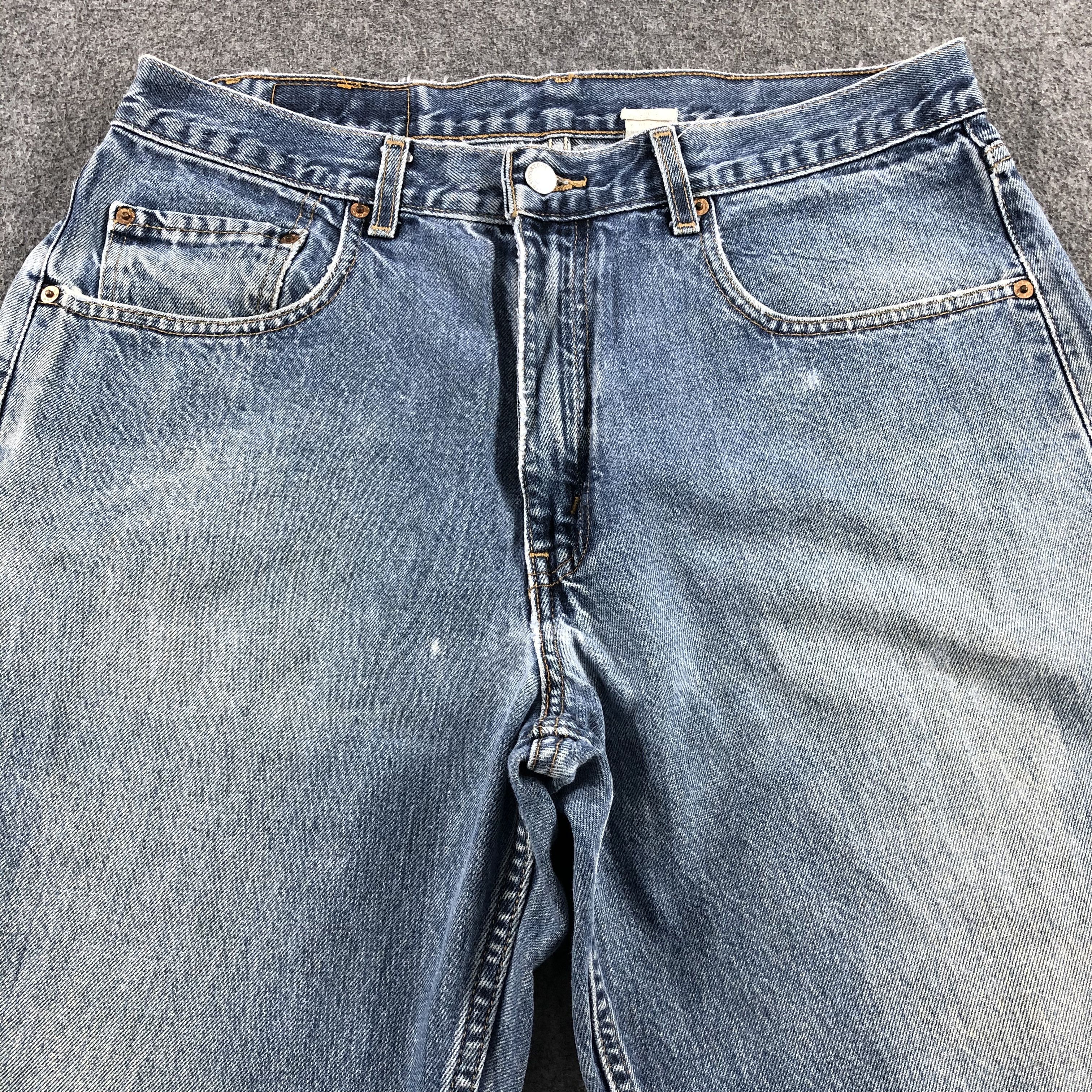Levi's Vintage 90s Blue Wash Levis 569 Jeans-J2156 Size US 35 - 3 Thumbnail