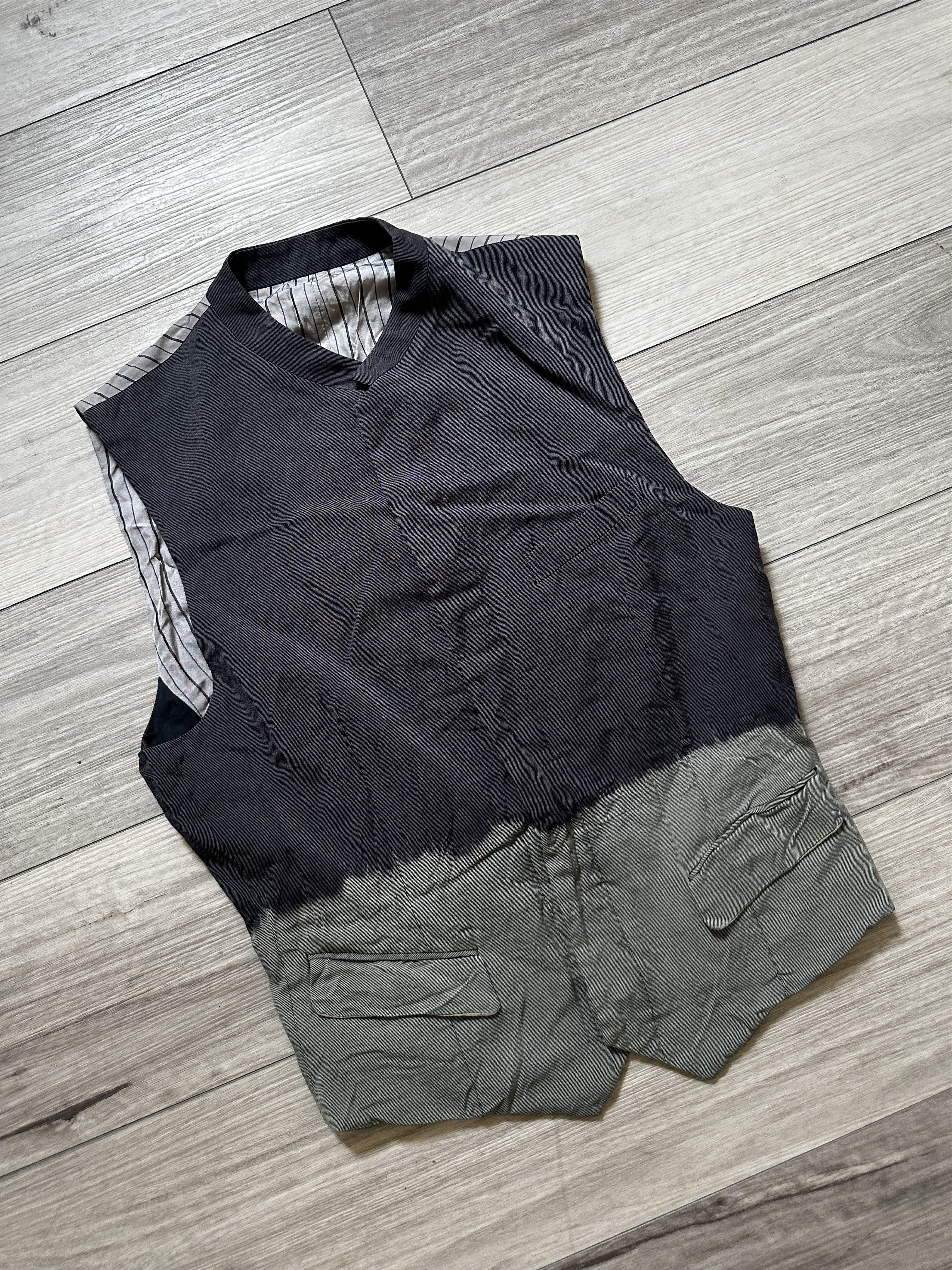 Comme des Garcons COMME des GARÇONS AD 1993 Two Tone Vest Size US M / EU 48-50 / 2 - 3 Thumbnail