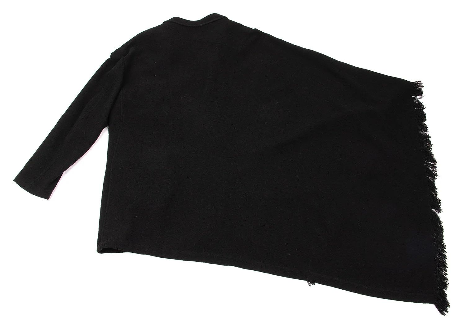 Yohji Yamamoto Yohji Yamamoto Wool Pile Asymmetrical Mantle Jacket Size US L / EU 52-54 / 3 - 13 Thumbnail