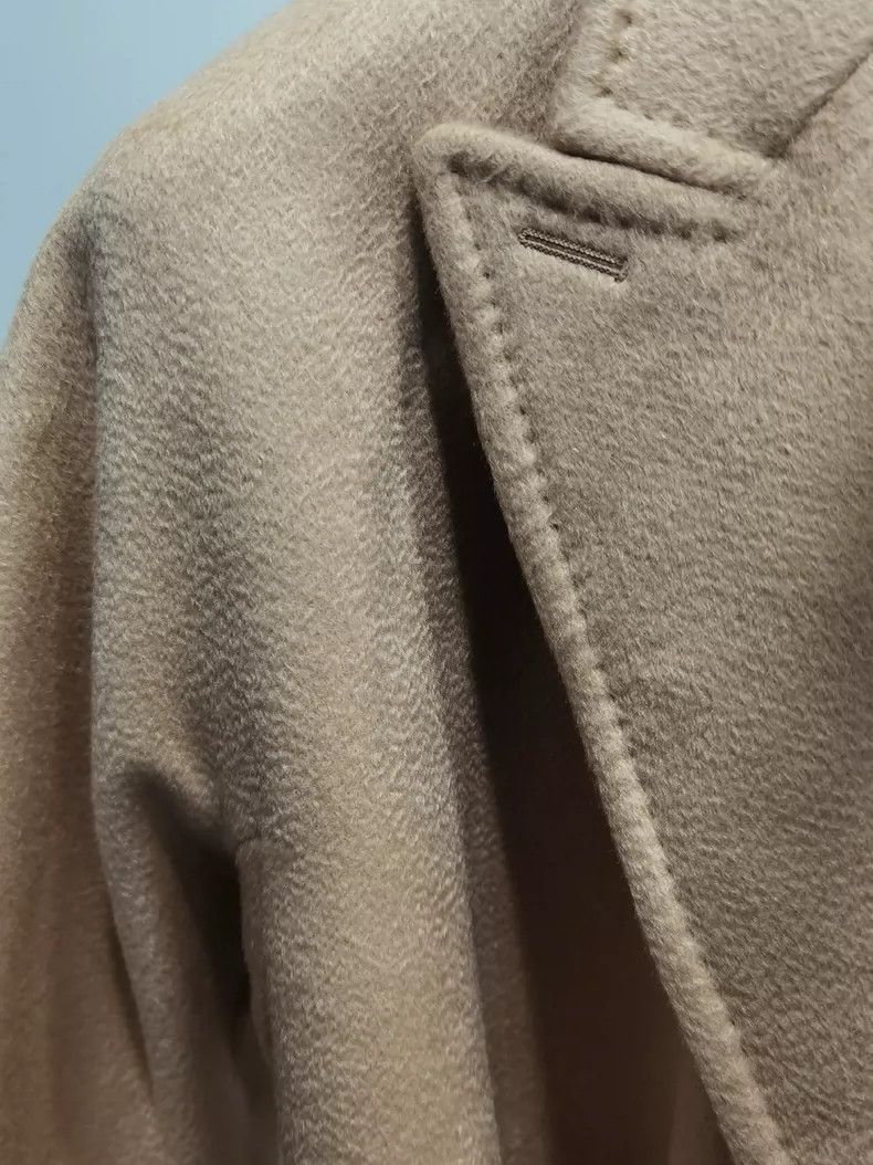 Max Mara Max Mara Classic Hand-Made Camel Reversible Water-Ripple C Size L / US 10 / IT 46 - 3 Thumbnail