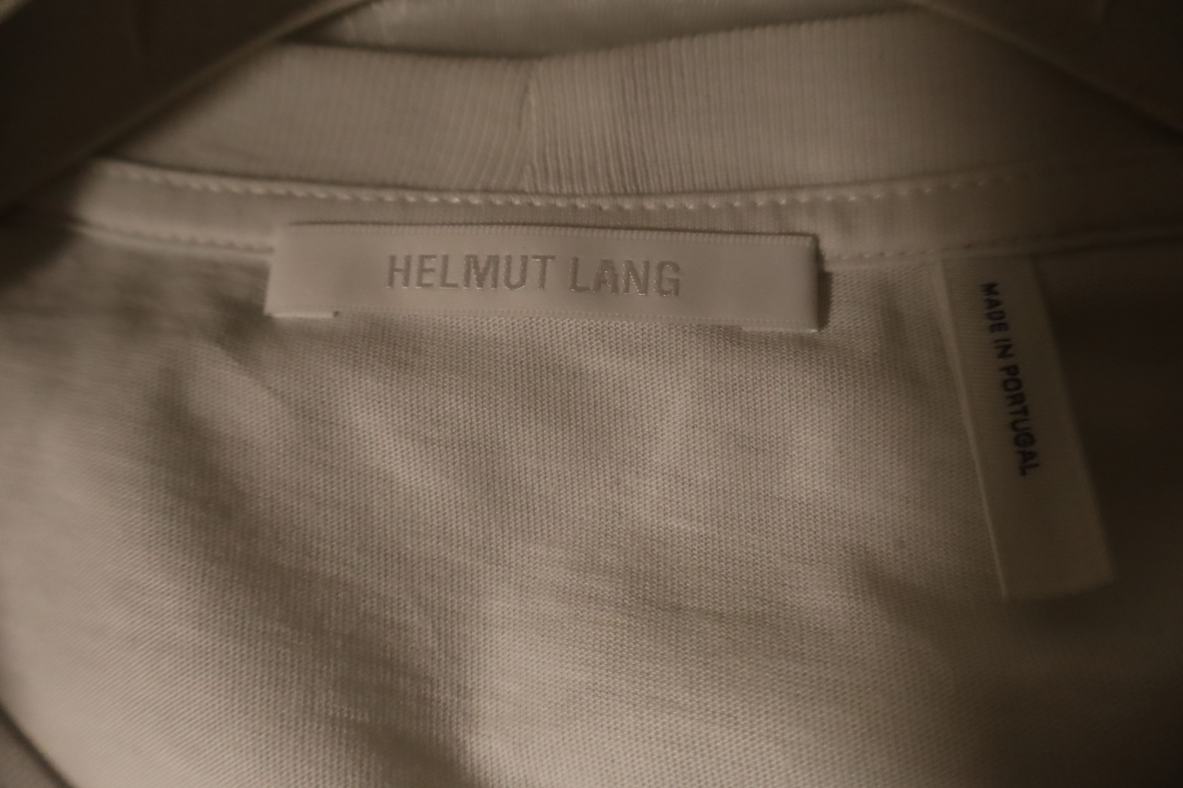 Helmut Lang Organza logo print longsleeve tshirt Size US M / EU 48-50 / 2 - 10 Thumbnail