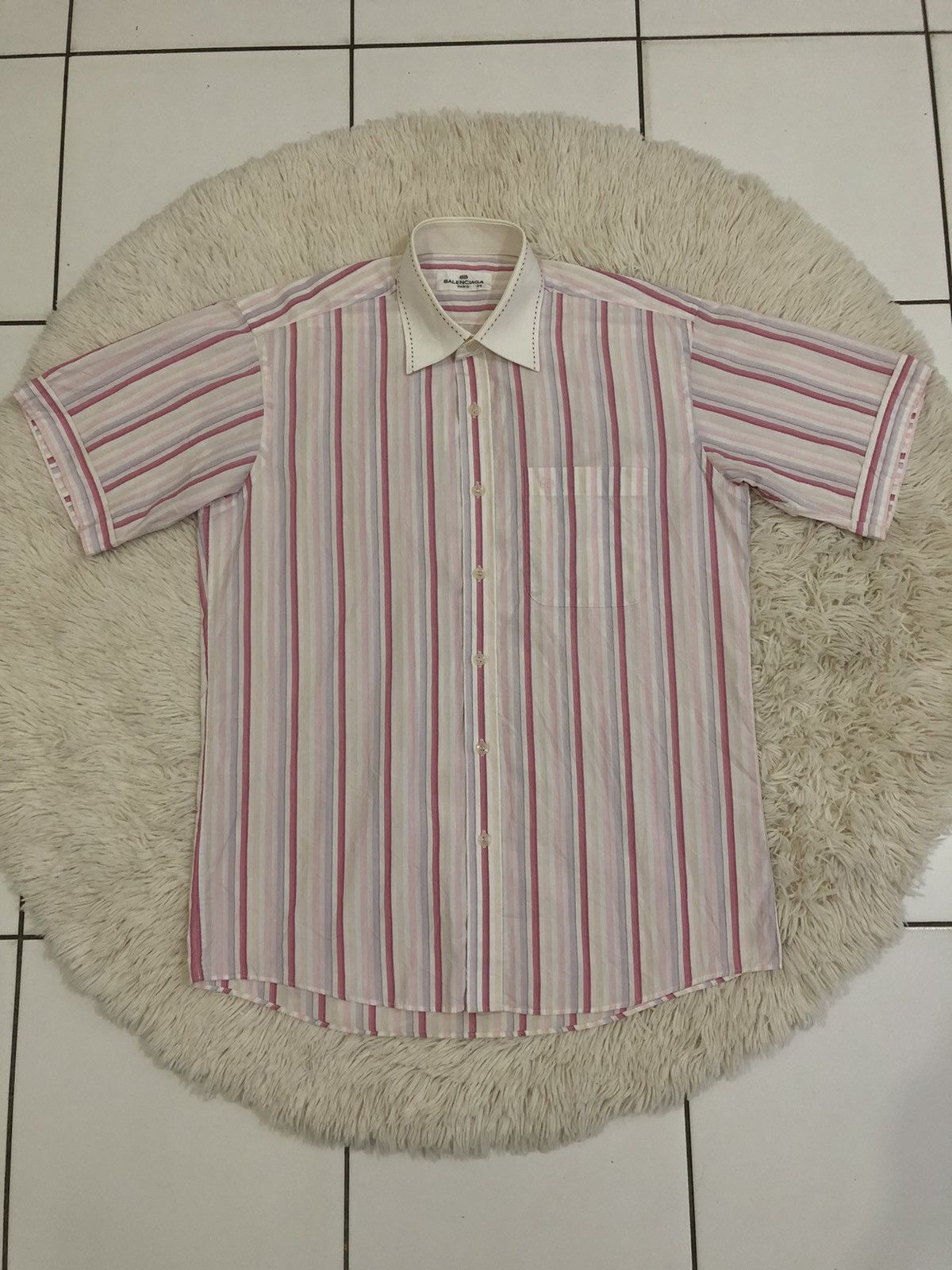 Balenciaga Balenciaga Button Up Shirt Size US S / EU 44-46 / 1 - 1 Thumbnail