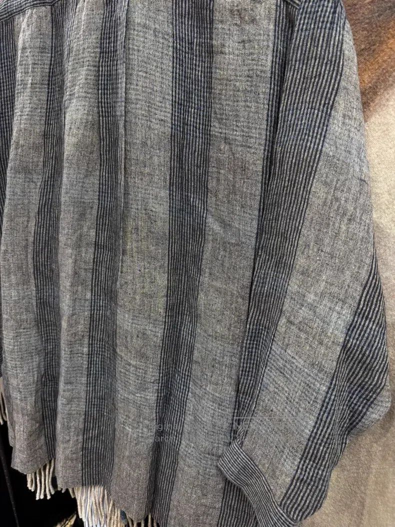 Issey Miyake Issey Miyake Brushed Linen Striped Shirt Size US M / EU 48-50 / 2 - 9 Thumbnail
