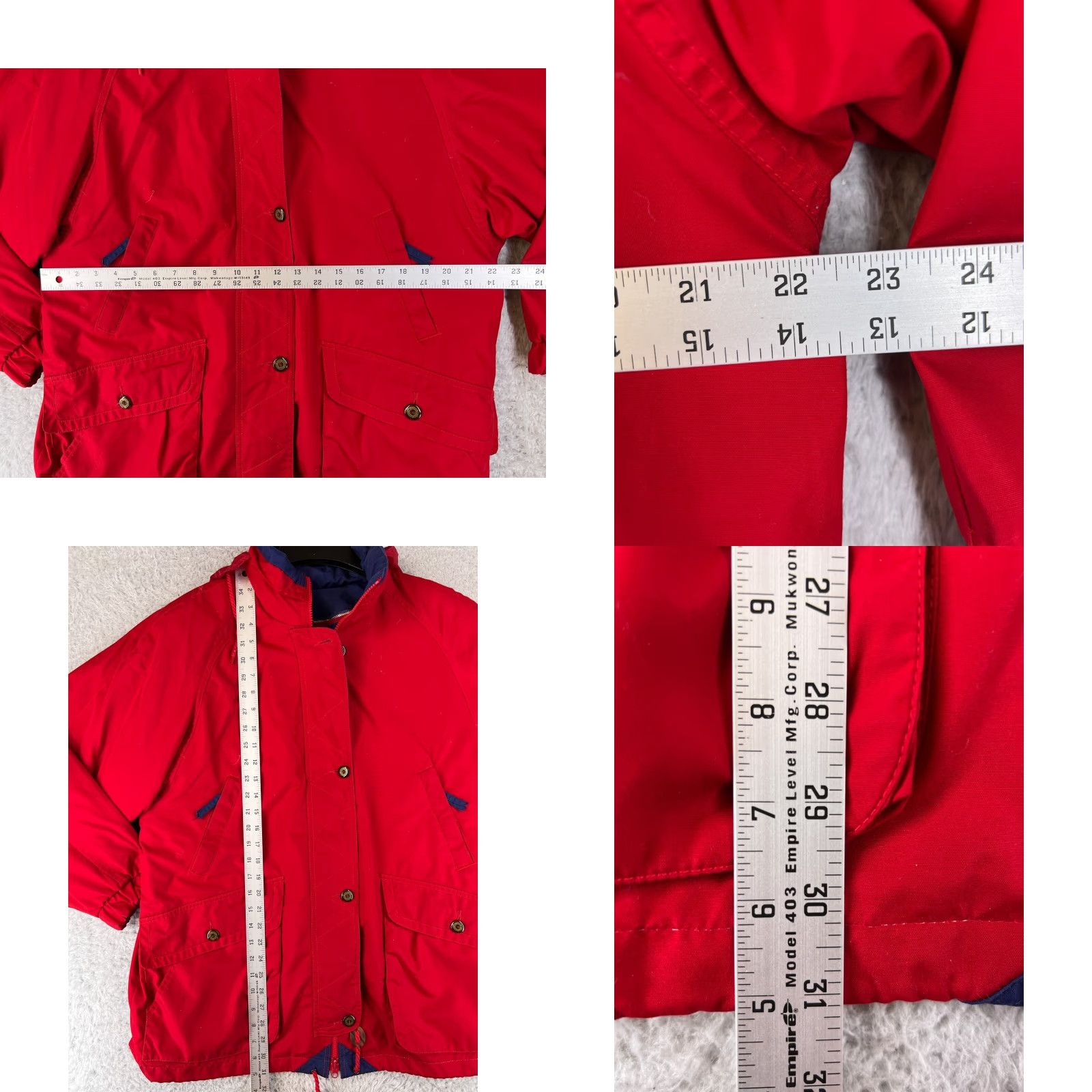 Preston & York Preston & York Jacket Men M Red Flannel Lined Hooded Pockets Snow Winter Insulat Size US M / EU 48-50 / 2 - 8 Thumbnail