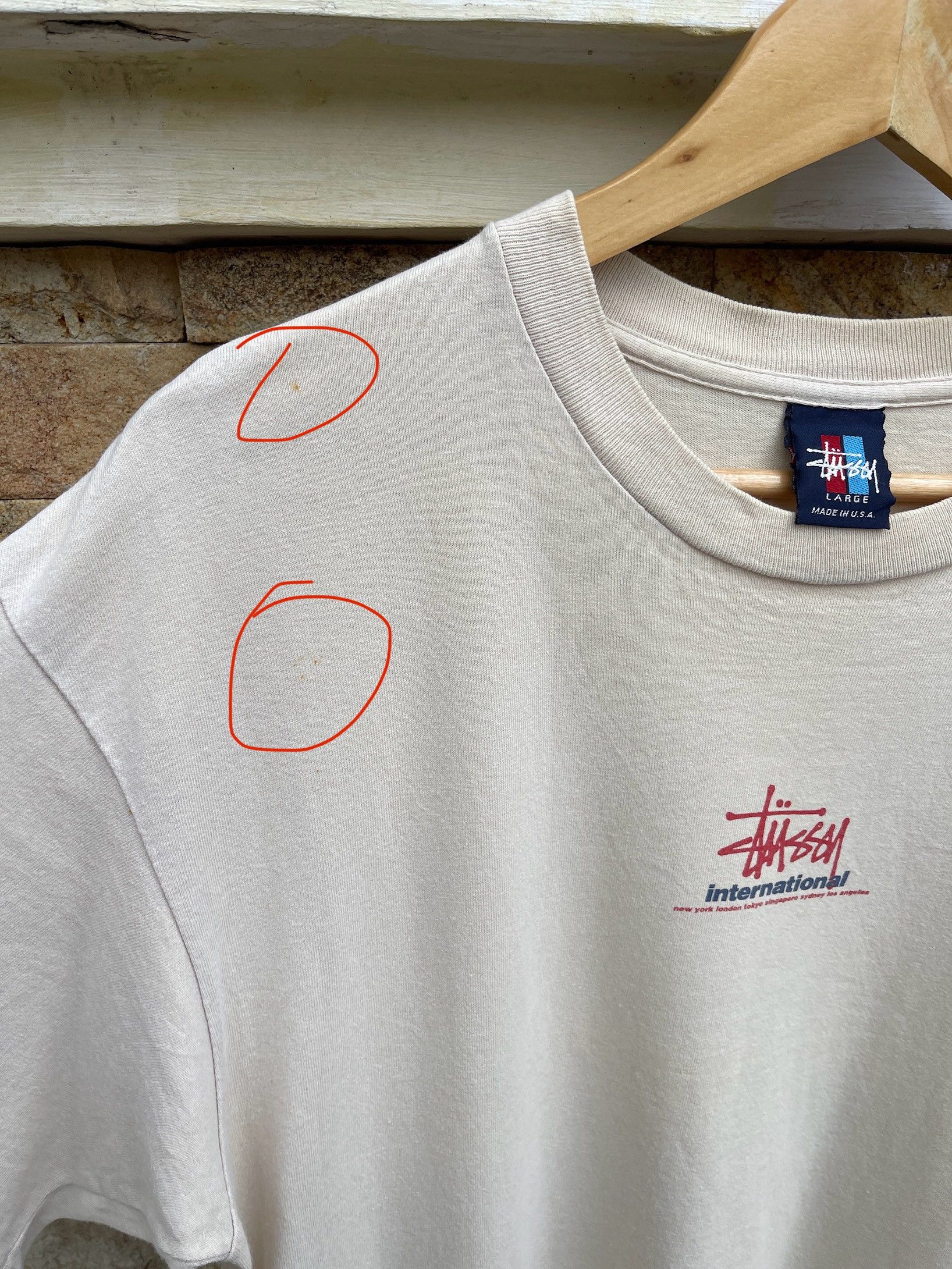 Stussy Rare🔥Vintage 90s Stussy Center Logo Tee Size US M / EU 48-50 / 2 - 9 Thumbnail