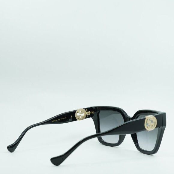 Gucci Gucci GG1023S 008 Sunglasses Black Cat Eye Frame, Grey Size ONE SIZE - 10 Thumbnail