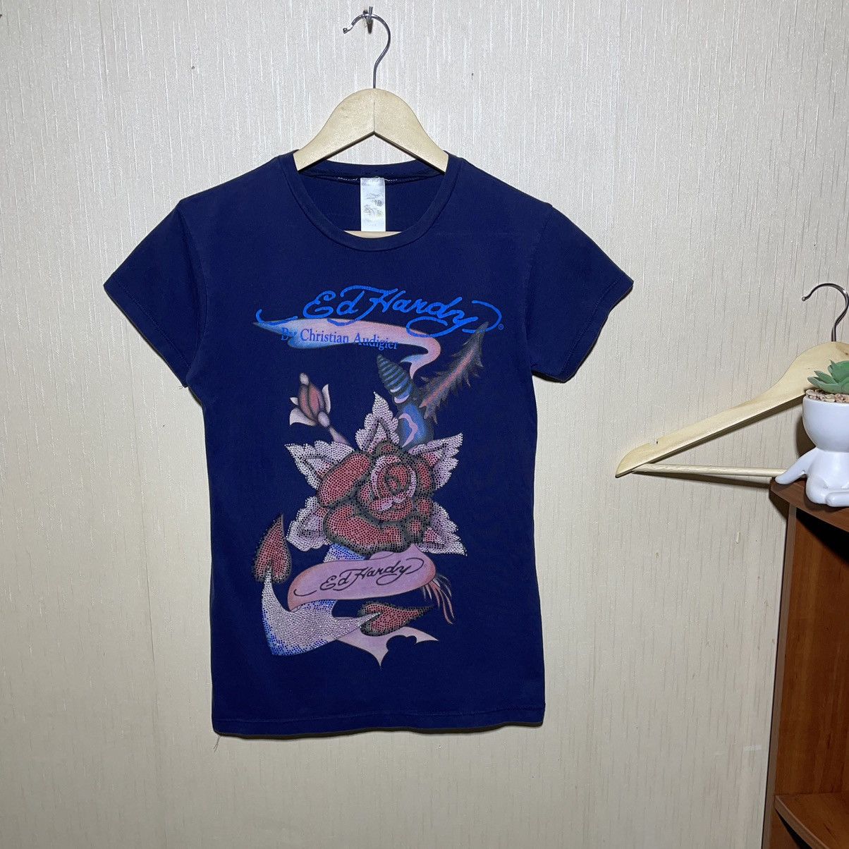 Ed Hardy × Vintage Ed Hardy vintage streetwear T shirt Size L / US 10 / IT 46 - 1 Thumbnail