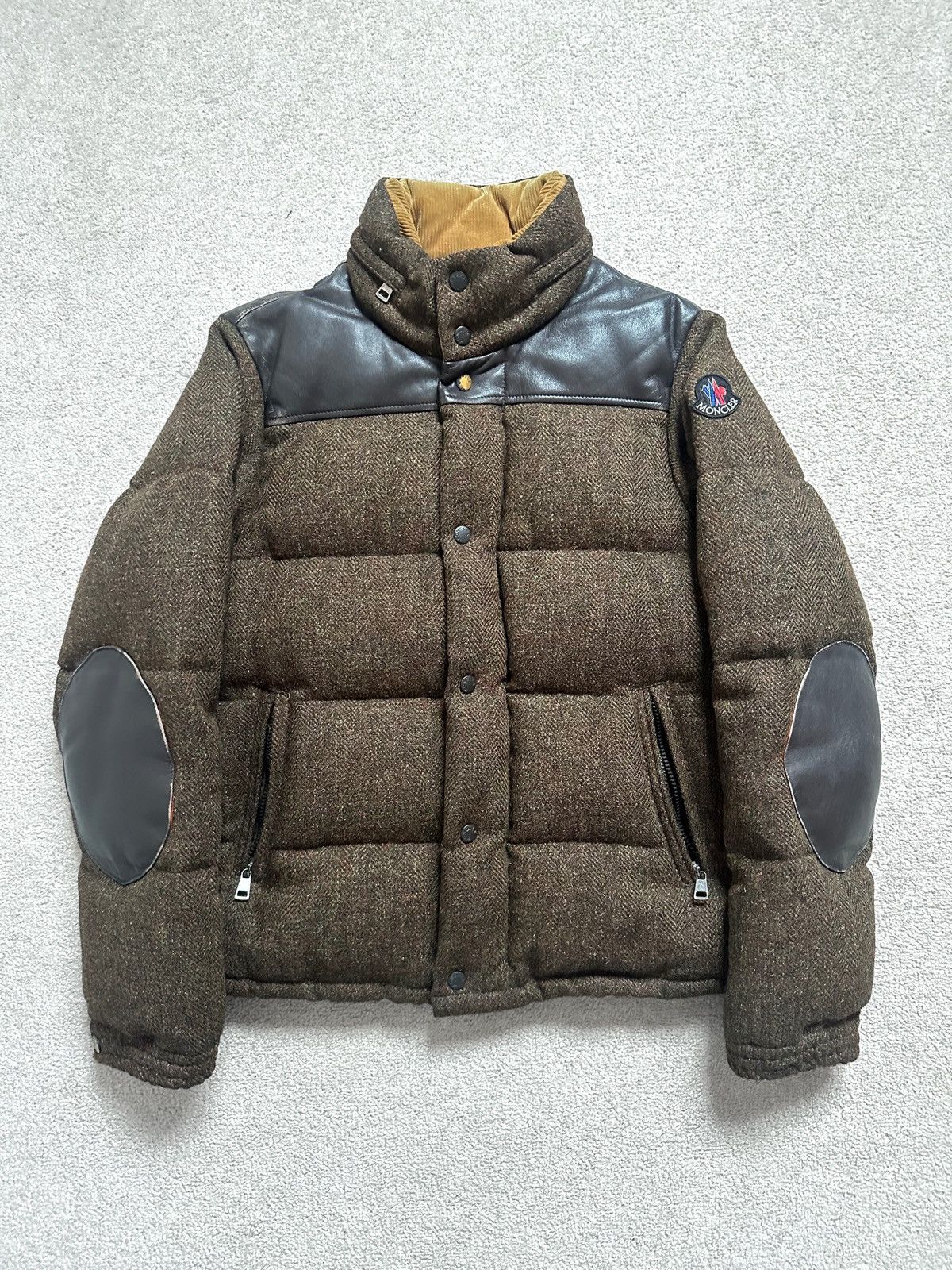 ジ*馬様 MONCLER × JUNYA WATANABE MAN ツイード ベ Junya Watanabe × Moncler Junya Wantanabe X Moncler Plaid Puffer