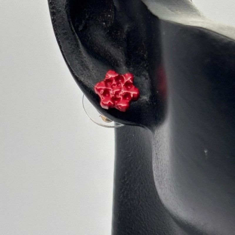 Other Red Snowflake Earrings Size ONE SIZE - 1 Thumbnail