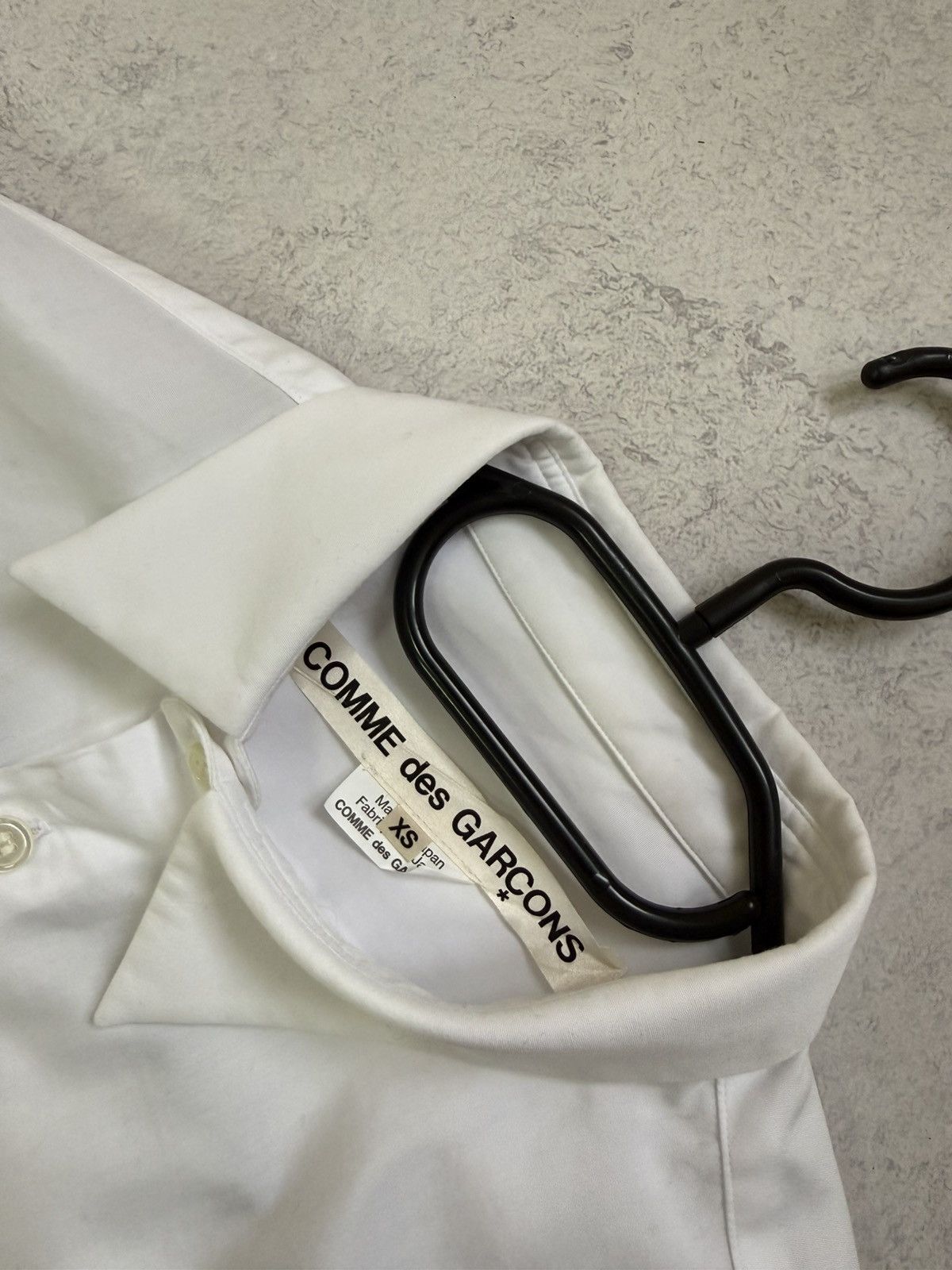 Comme des Garcons Comme Des Garcons Mens White Asymmetric Button Up Long Shirt Size US XS / EU 42 / 0 - 9 Thumbnail