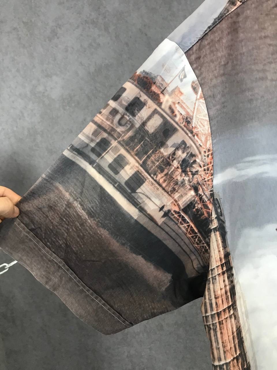 Vintage London Big Ben art crazy Hawaiian overprinted shirt Size US XL / EU 56 / 4 - 5 Thumbnail