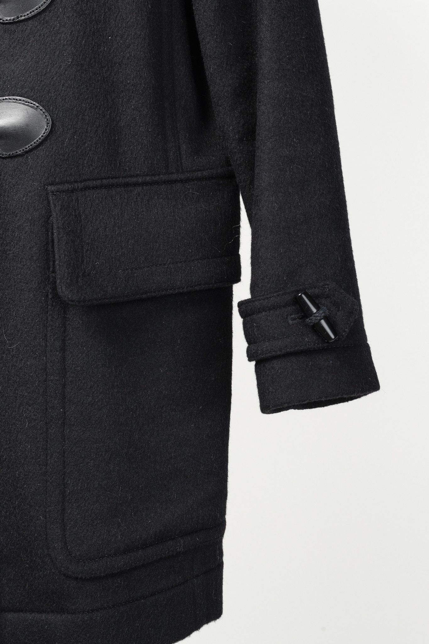 Burberry Burberry Brit Finsdale Black Wool Duffle Coat Size S / US 4 / IT 40 - 6 Thumbnail