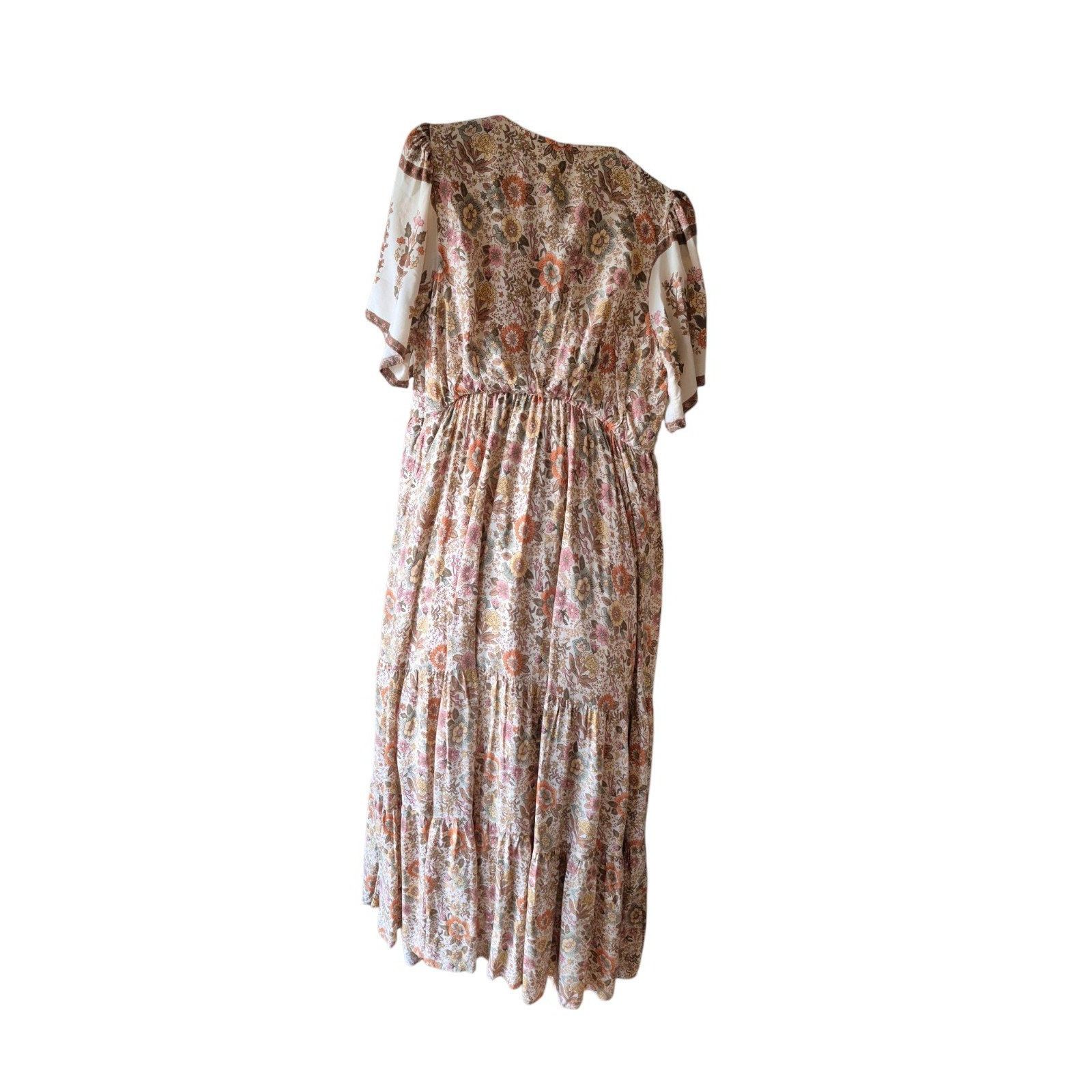 Other In Loom Boho Floral Midi Dress Cottage Core Dress Prarie Soh Size S / US 4 / IT 40 - 11 Thumbnail