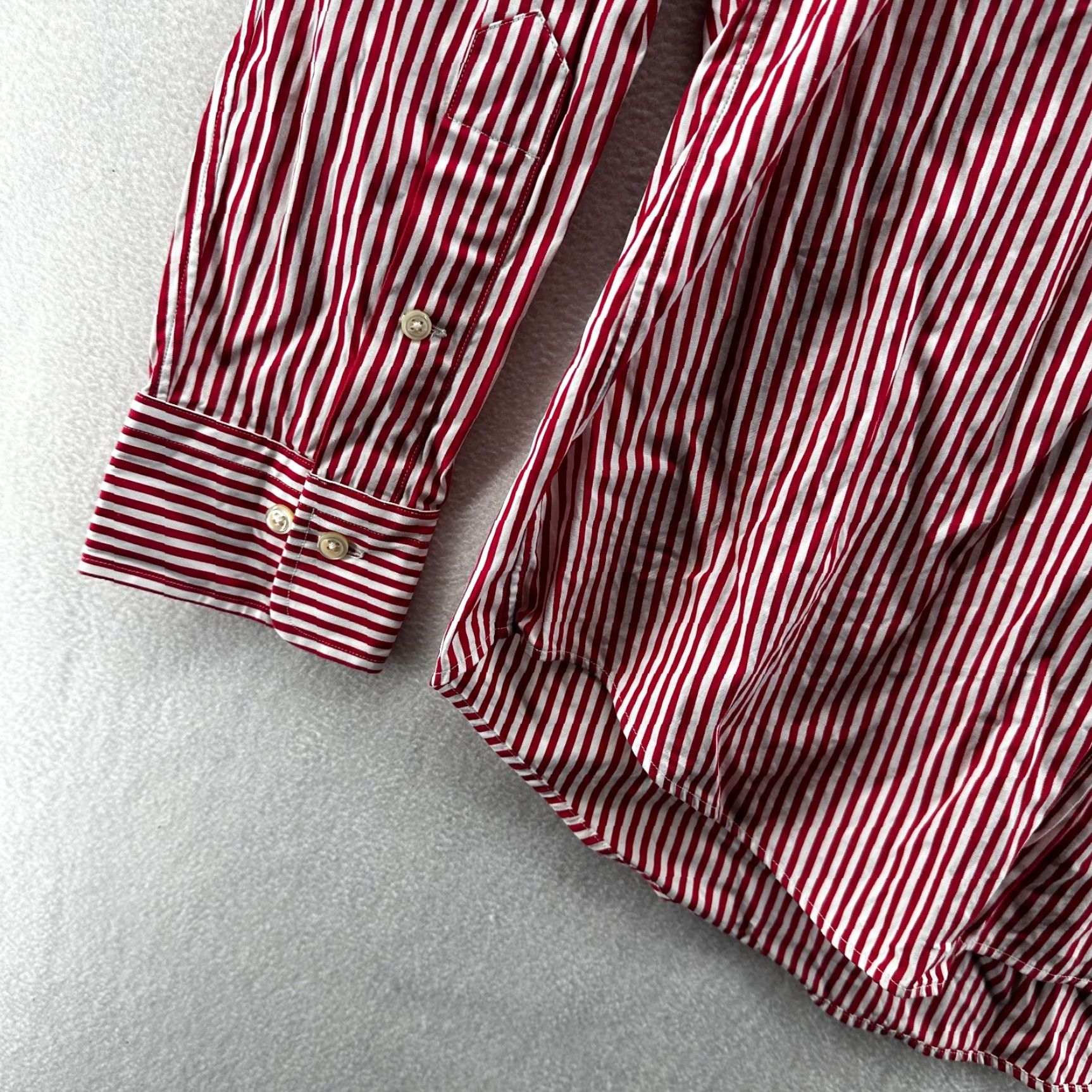 Ralph Lauren Polo By Ralph Lauren Dress Shirt Pink White Striped Custom Fit 15 M Men Shirts / Dress Shirt / Casual Formal Mens Size 40R - 5 Thumbnail