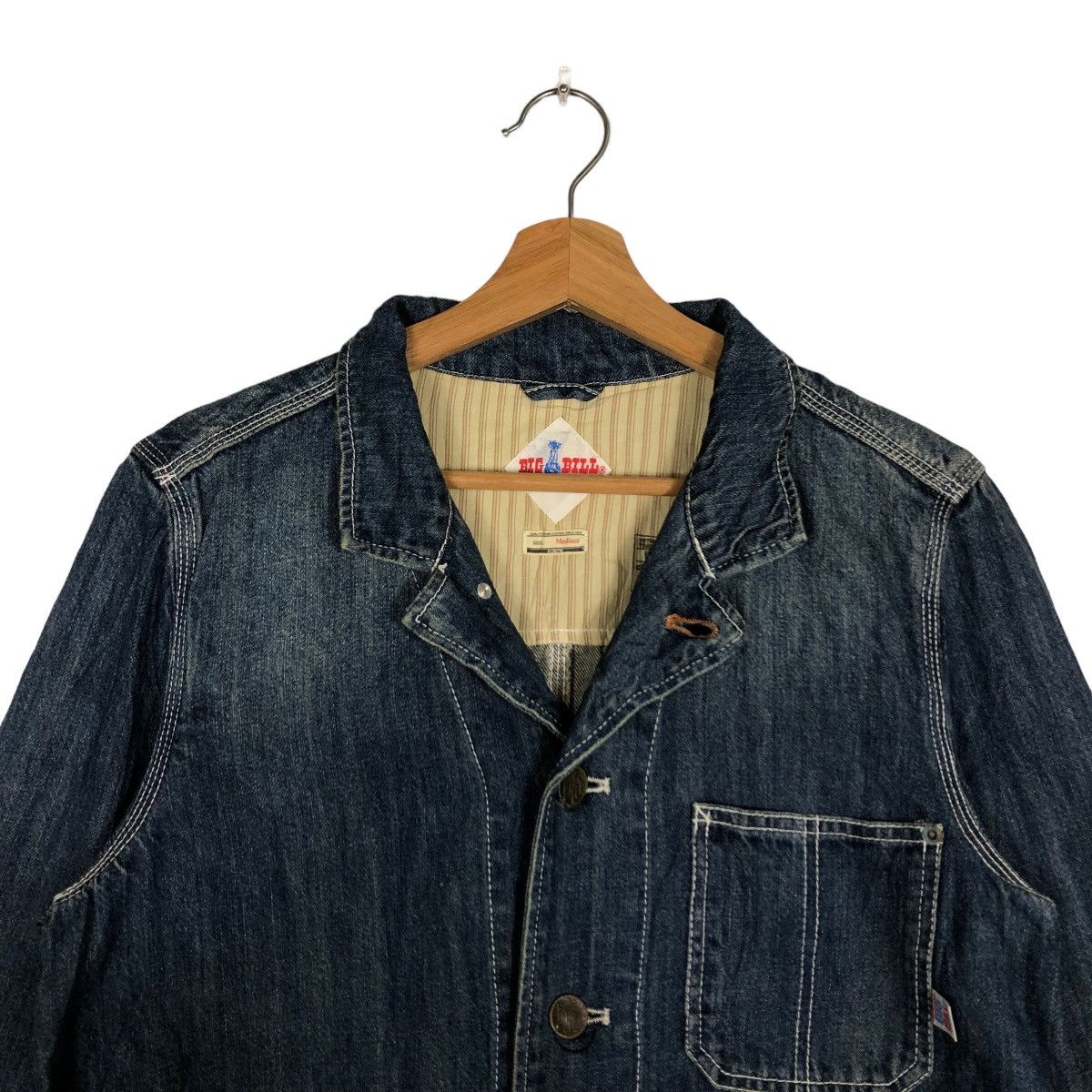 Japanese Brand 🔥90s Vintage Hikory Chore Jacket BigBill Japan Issey Miyake Size US M / EU 48-50 / 2 - 3 Thumbnail