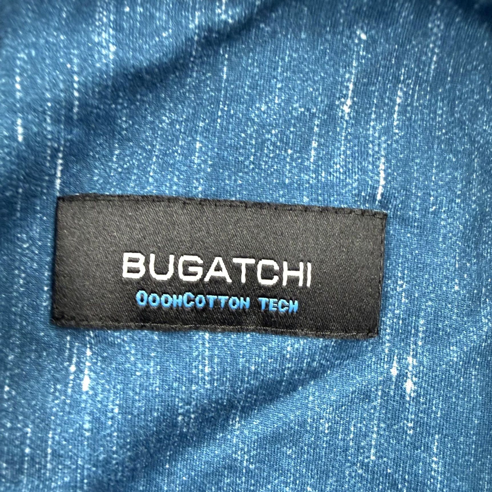 BUGATCHI VINTAGE Bugatchi Shirt Mens Large Blue OoohCotton Tech Long Sleeve Button Up Stretch Size US L / EU 52-54 / 3 - 3 Thumbnail