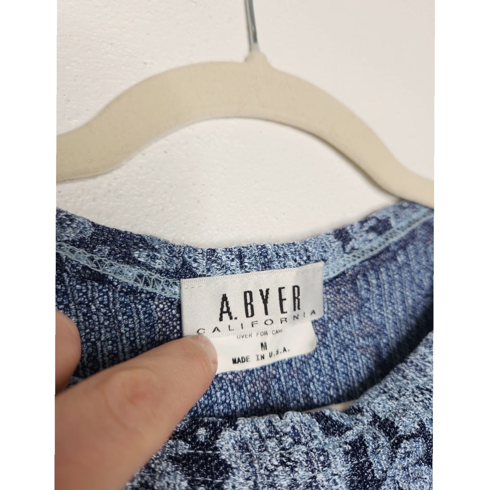 Vintage VINTAGE A Byer Tank Top Fairy Whimsy Tank Office Siren Floral Lace Style Med Blue Tank Women M NWT Size M / US 6-8 / IT 42-44 - 3 Thumbnail
