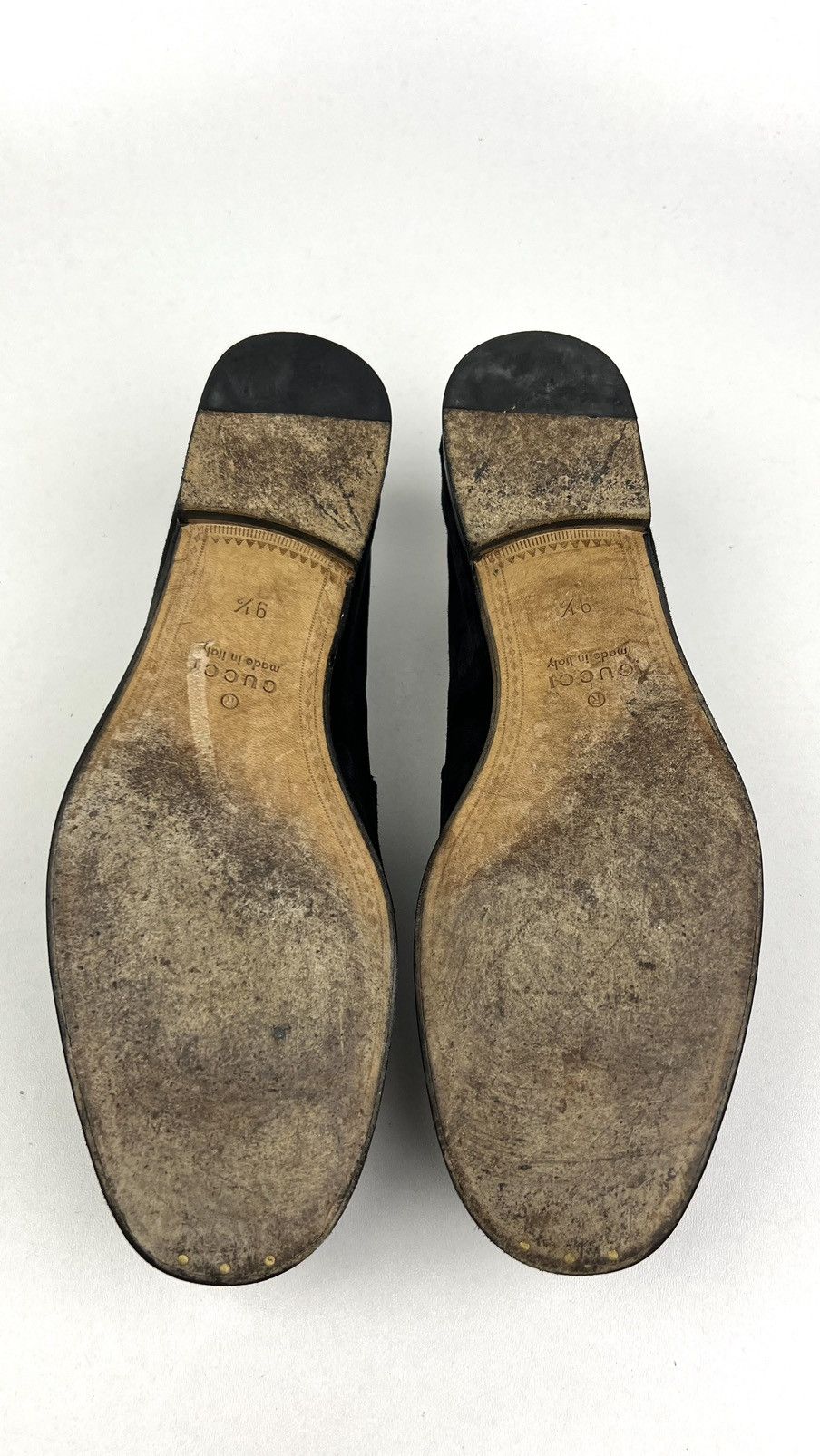 Gucci GUCCI Loafers Suede Leather Shoes HORSEBIT Buckle Black Mens Size US 10 / EU 43 - 13 Thumbnail