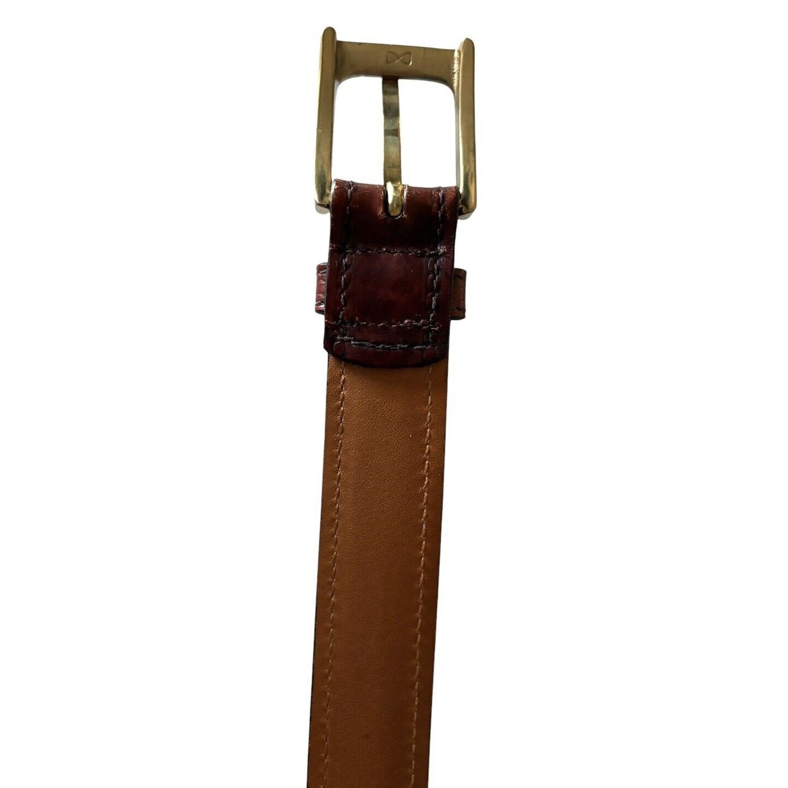Neiman Marcus Neiman Marcus Brown Leather Handfinished Veal Sides Belt 36 Size 36 - 5 Thumbnail
