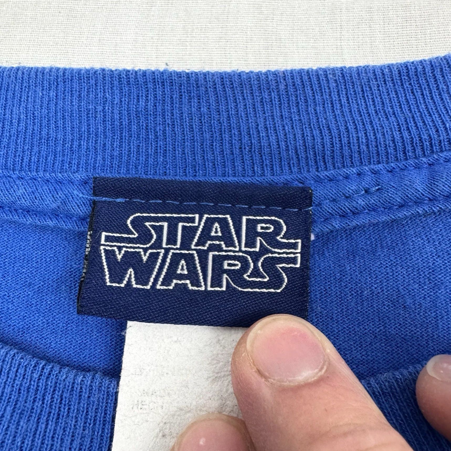 Star Wars VINTAGE Star Wars T-Shirt Adult XL Blue Graphic 90s Movie Mens Size US XL / EU 56 / 4 - 3 Thumbnail