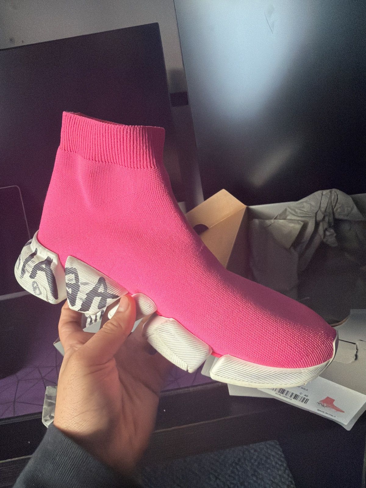 Balenciaga REC KNIT FLUO 2.0 GRAD SOLE Size US 10 / IT 40 - 5 Thumbnail