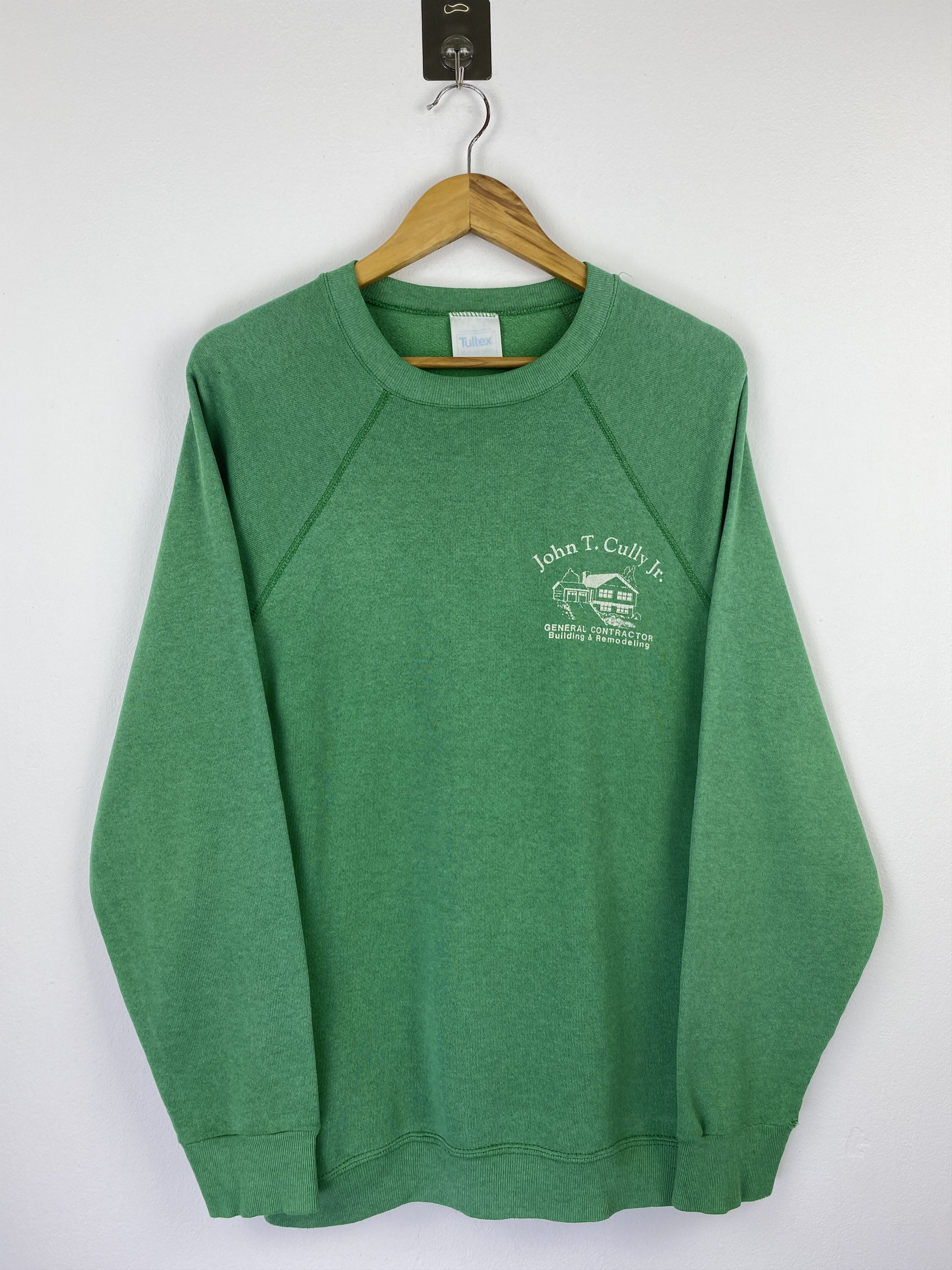 Tultex Vintage 90s Tultex Raglan Crewneck Sweatshirt SH0460 Size US L / EU 52-54 / 3 - 3 Thumbnail