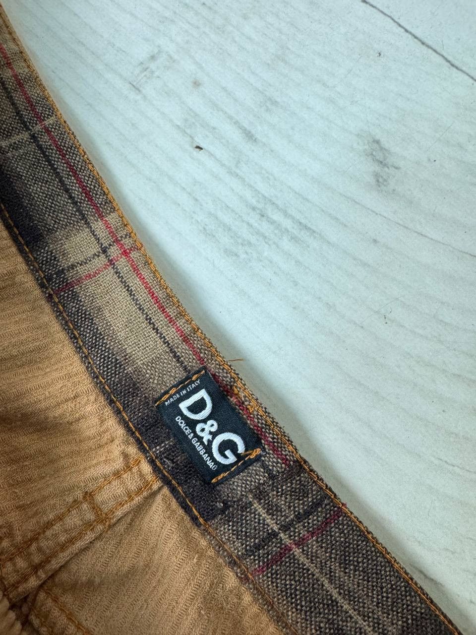 Dolce & Gabbana Vintage Dolce Gabbana Corduroy Pants Big Logo Baggy 90s Size US 34 / EU 50 - 12 Thumbnail