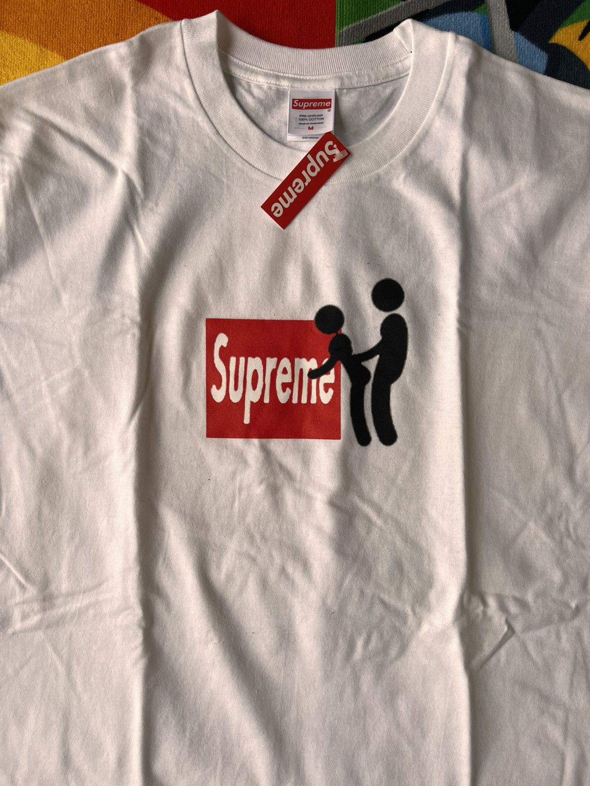 Supreme Supreme Stick Figure xxx sex doggy t-shirt white box logo Size US M / EU 48-50 / 2 - 3 Thumbnail