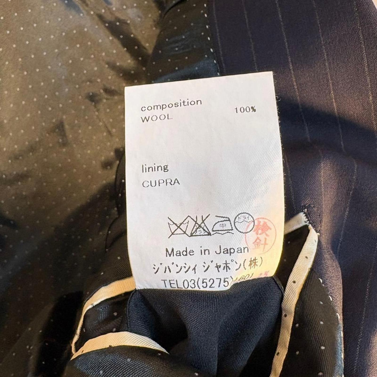 Givenchy Givenchy - Men's Black Pinstripe Suit Jacket and Trousers Size 38R - 7 Thumbnail