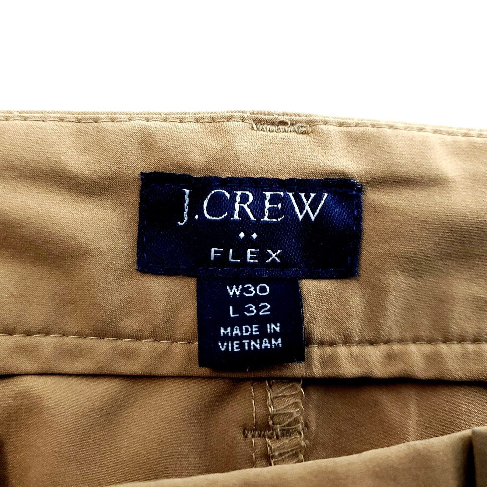 J.Crew J Crew Flex Lightweight Polyester Brown Flat Front Low Rise Size US 31 - 3 Thumbnail