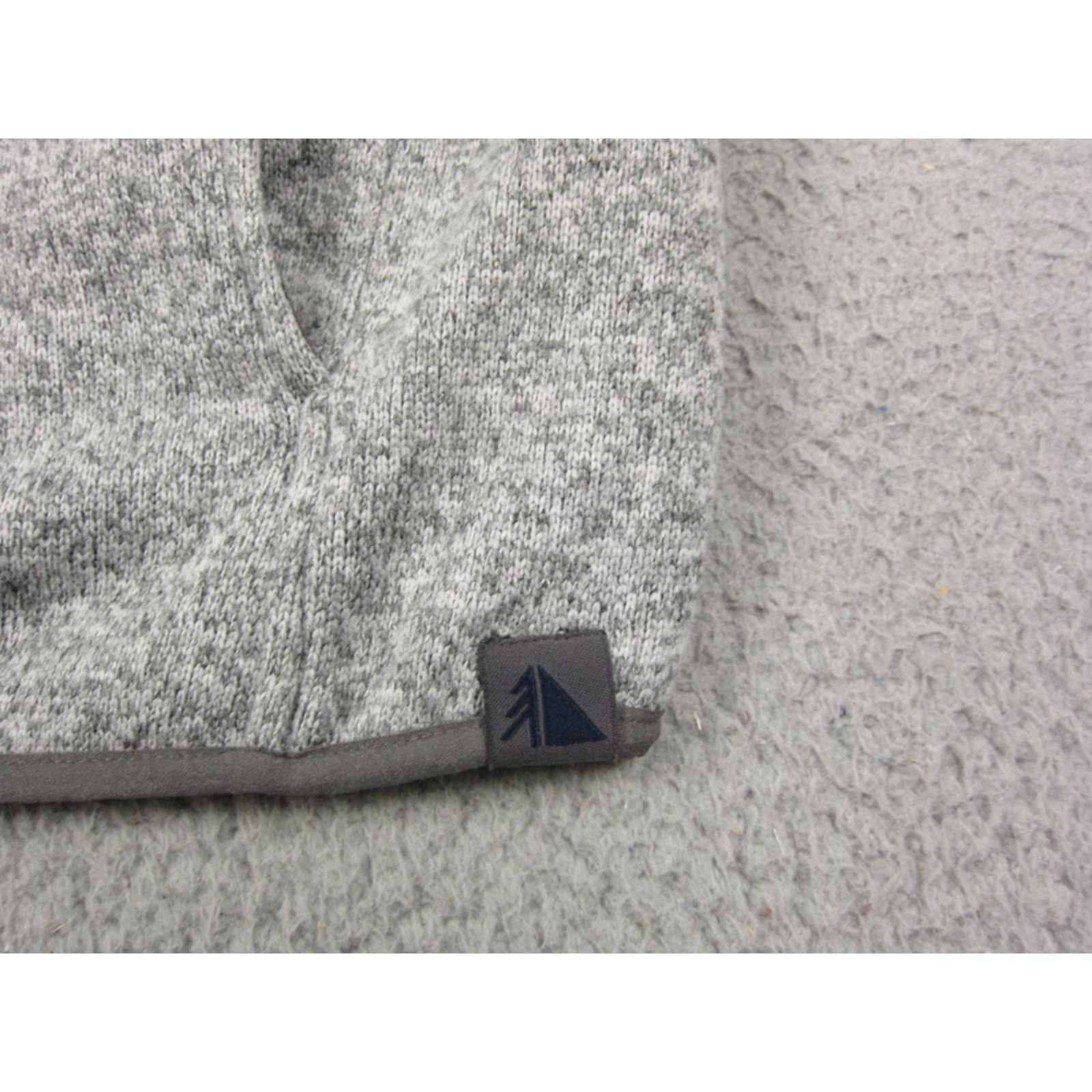 Vintage LL Bean Sweater Mens XL Gray Wool Polyester Fleece 1/4 Snap Button Slightly Fitted Mock Neck Pullover Regular Fit Vintage: No 90s Outdoor Preppy Mens Size US XL / EU 56 / 4 - 5 Thumbnail
