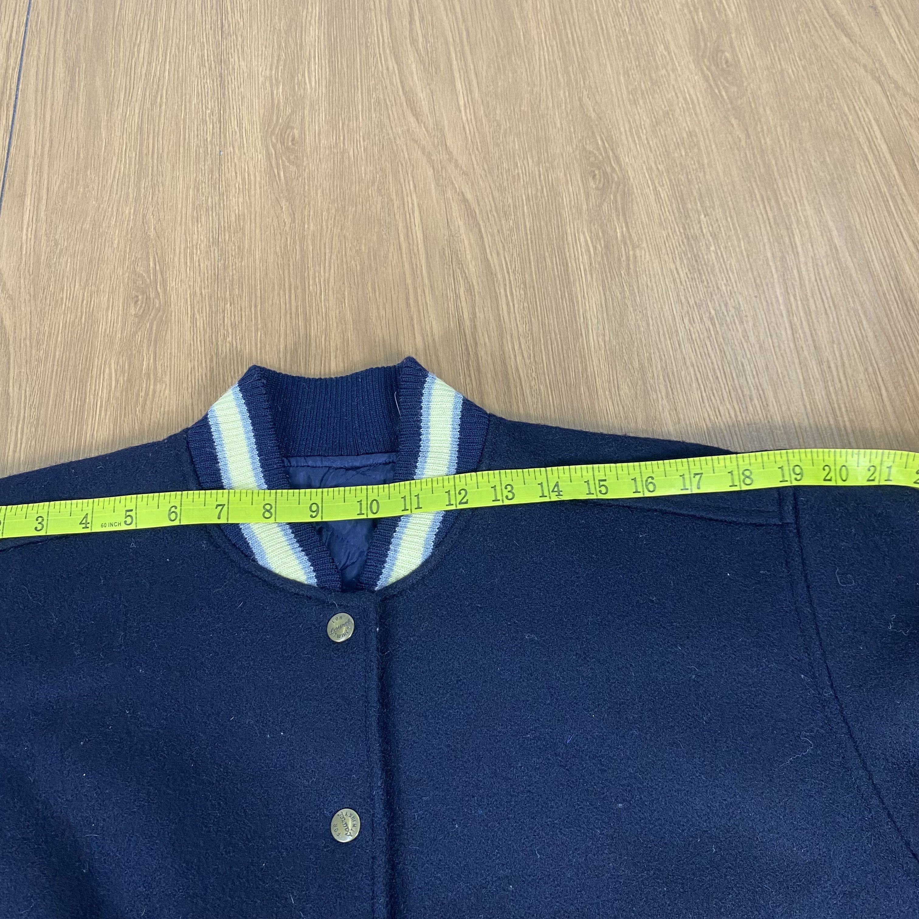 Vintage Vintage Femme Laurel Po Ro Varsity Jacket Wool Size US M / EU 48-50 / 2 - 9 Thumbnail