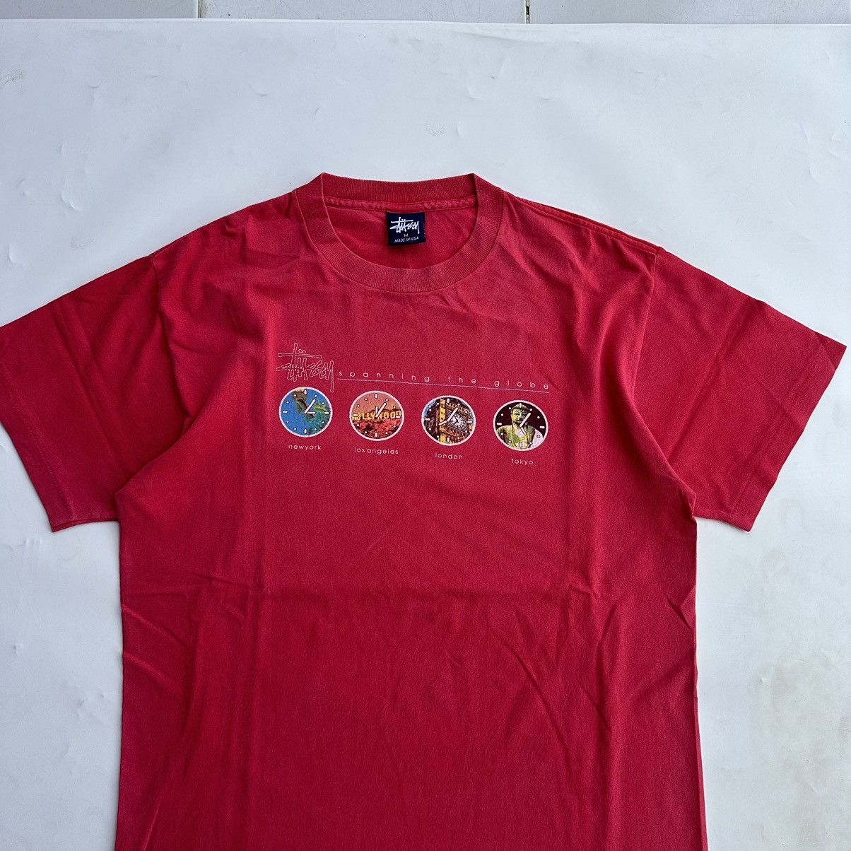 Stussy × Vintage Vintage Stussy Spanning The Globe Size US M / EU 48-50 / 2 - 2 Thumbnail