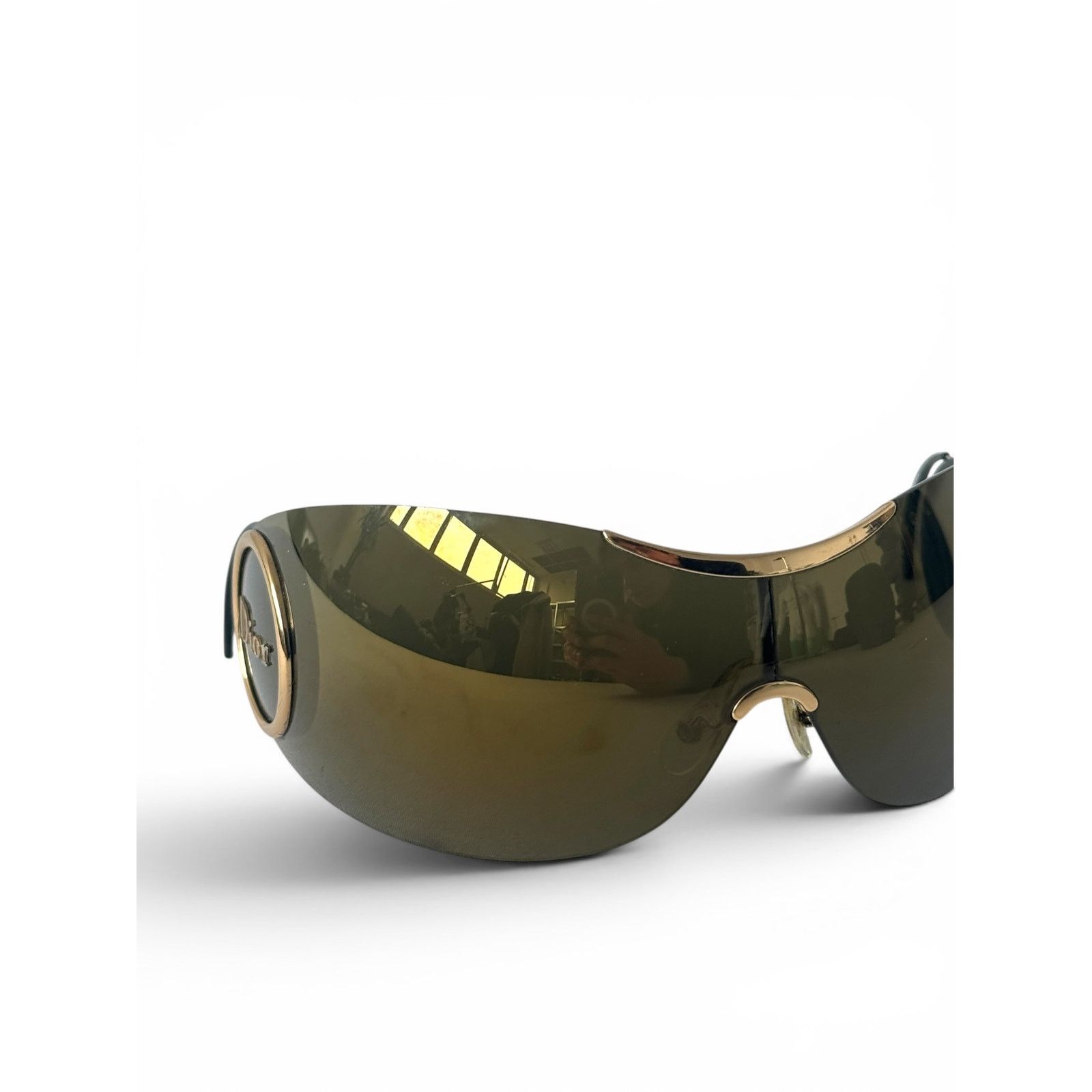 Dior Christian Dior Mask Shield Sunglasses John Galliano Era Size ONE SIZE - 13 Thumbnail