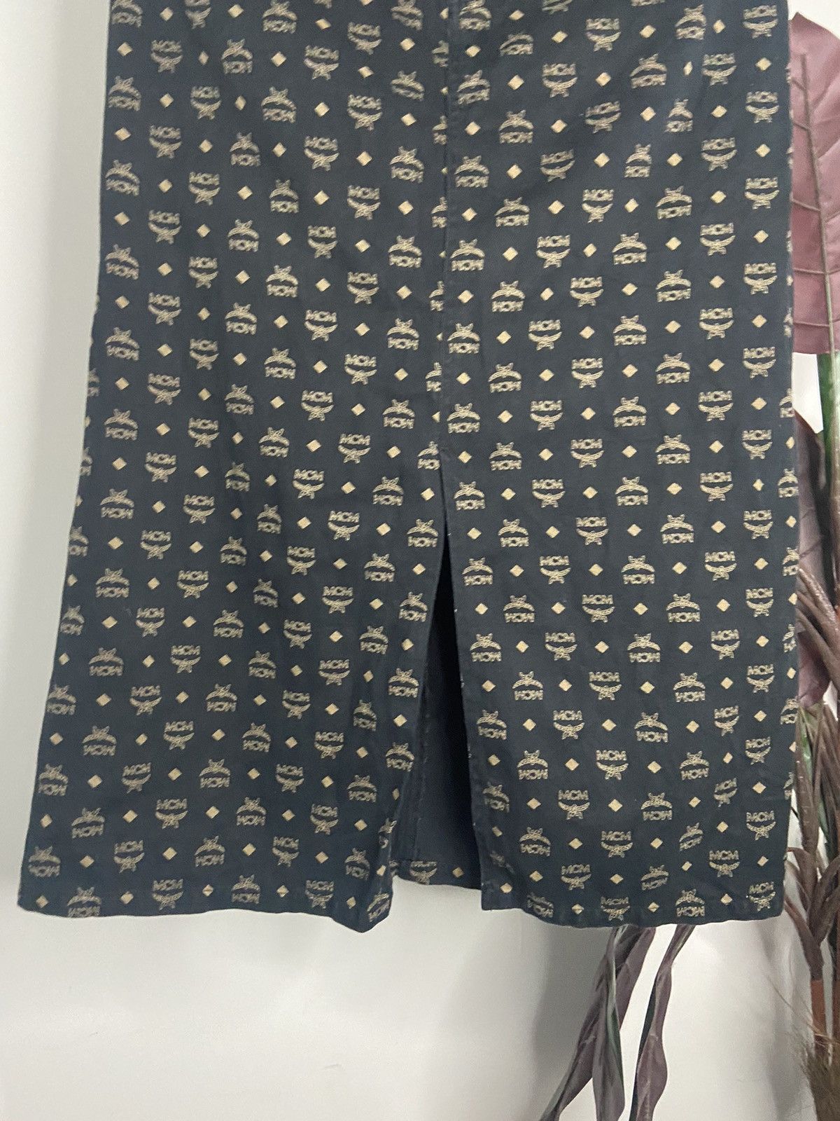 MCM × Vintage MCM MIDI SKIRT FULL LOGO MCM😊❤️ Size 31" - 6 Thumbnail