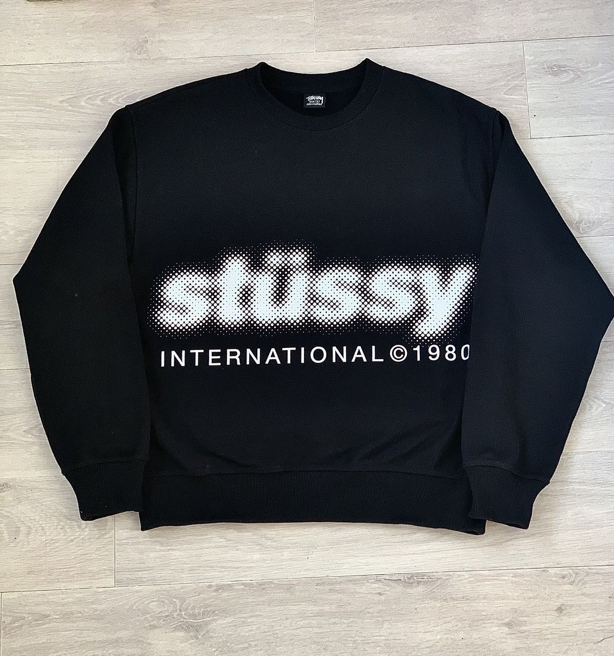 Stussy Stussy Blur Crewneck Black - Size L Size US L / EU 52-54 / 3 - 1 Thumbnail