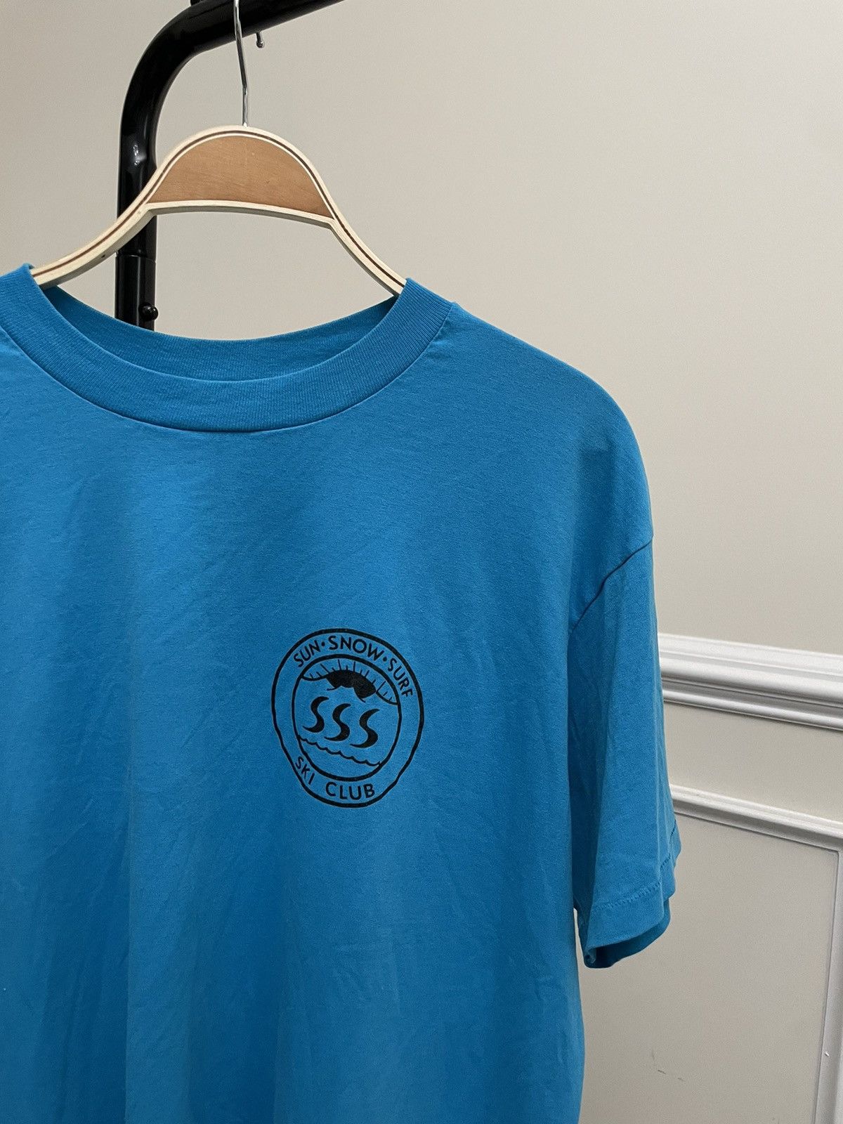 Vintage Vintage 90s Ski Graphic Tee Shirt Unsoundrags Hanes Size US L / EU 52-54 / 3 - 2 Thumbnail
