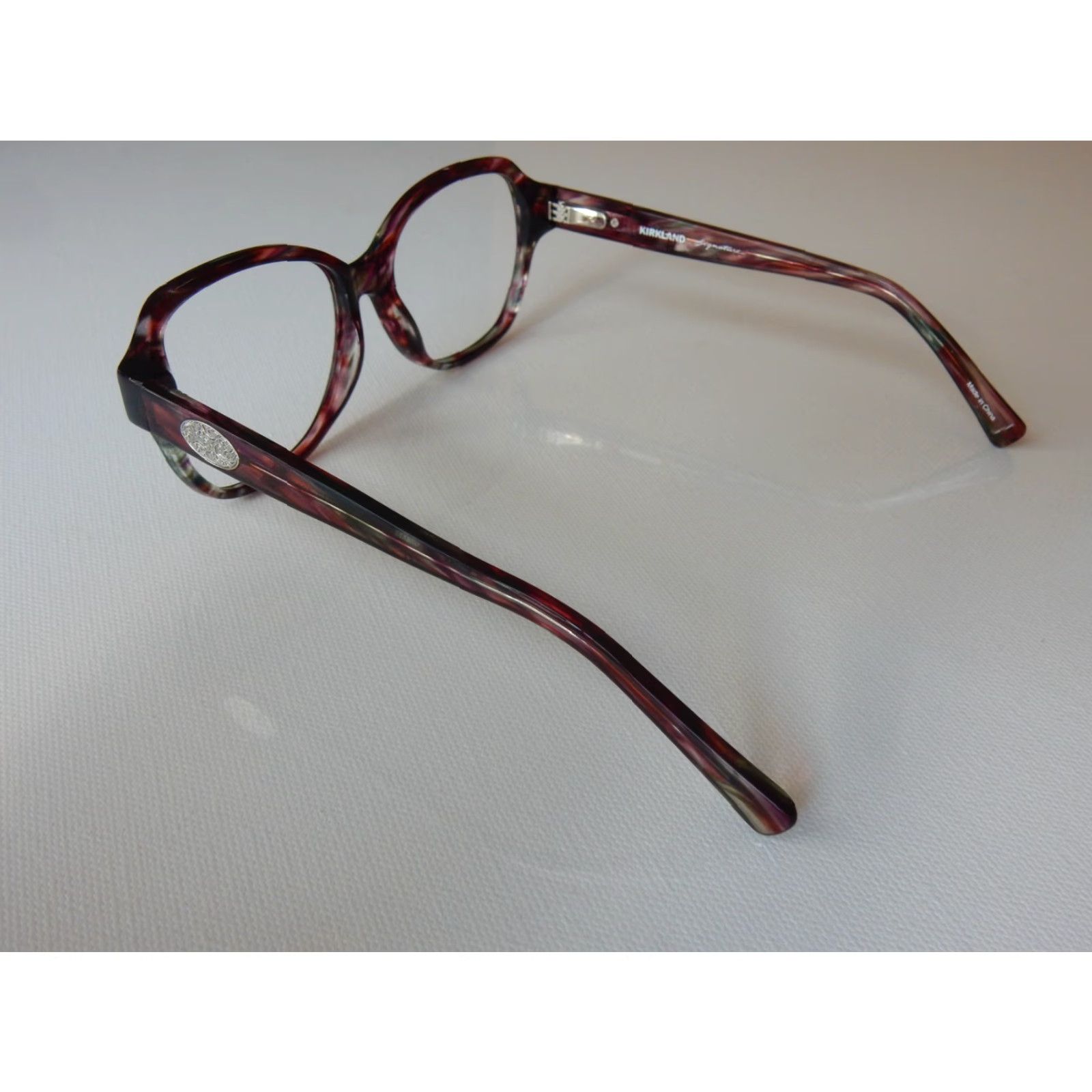 Vintage VINTAGE Kirkland Signature Sunglasses Frame Women 56/16 135 Pink Scratches Visible, 90s? (If vintage) Size ONE SIZE - 3 Thumbnail