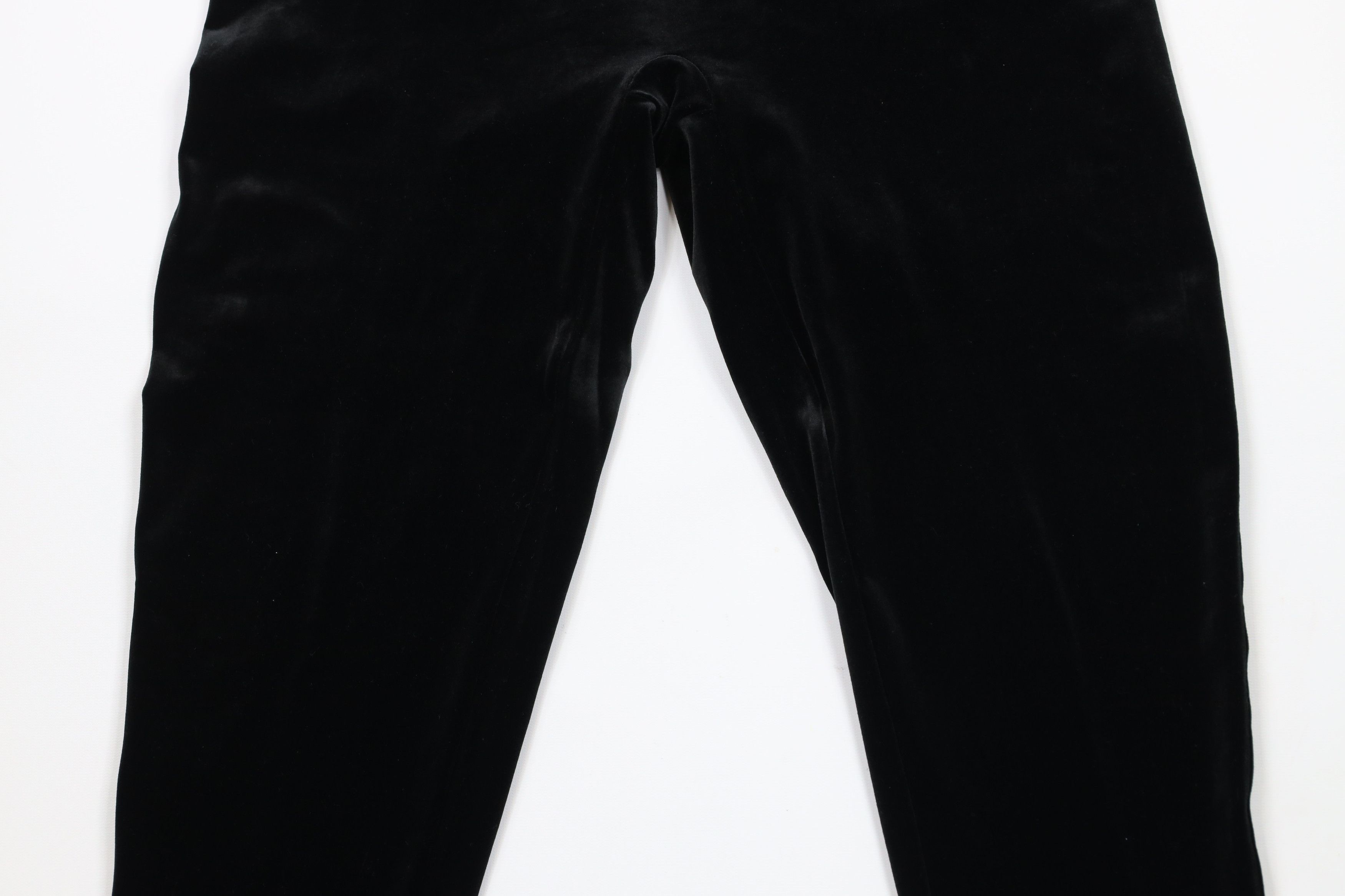 Spanx × Vintage Spanx High Rise Velvet Velour Leggings Pants Black Shapewear Size 32" / US 10 / IT 46 - 3 Thumbnail